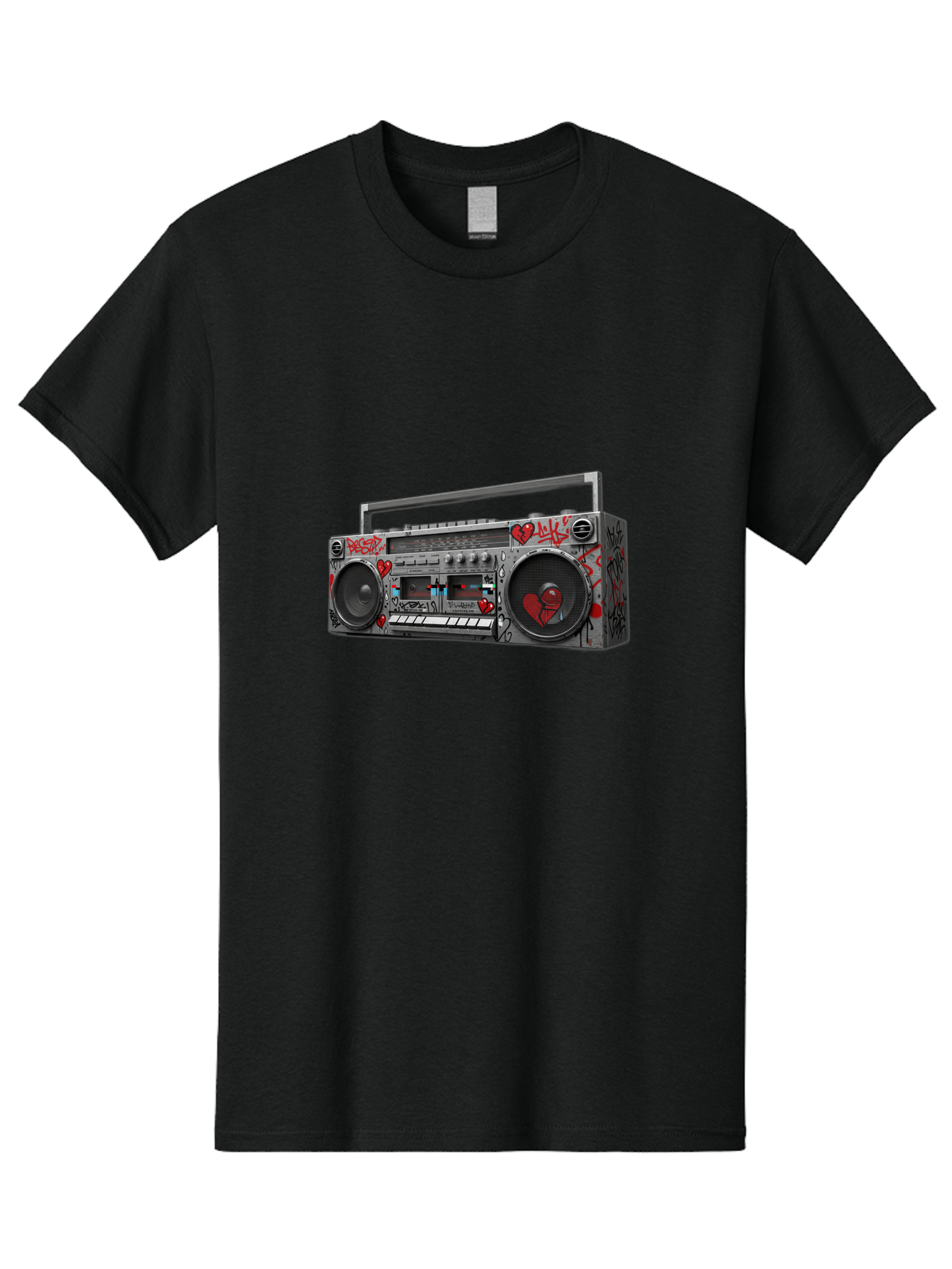 Boombox-3 Men'S Graphic Tee, 100% Cotton, Comfortable Casual Summer Wear, Machine Washable, Vintage Camera, Old Camera, Antique Camera, Black Camera, Classic Photography, Photography Equipment, Nostalgic Device, Film Camera, Camera Art Baf700