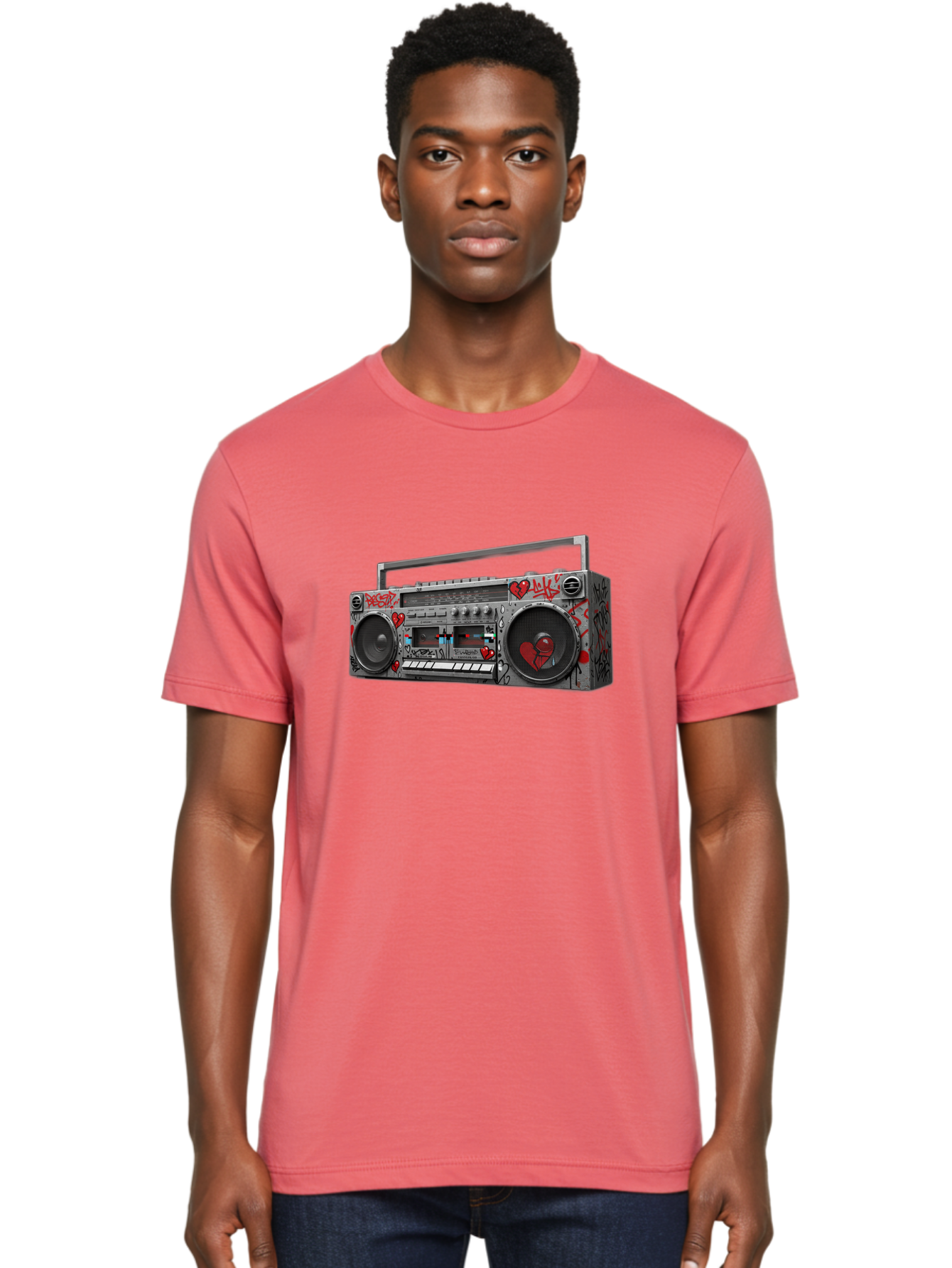 Boombox-3 Men'S Graphic Tee, 100% Cotton, Comfortable Casual Summer Wear, Machine Washable, Vintage Camera, Old Camera, Antique Camera, Black Camera, Classic Photography, Photography Equipment, Nostalgic Device, Film Camera, Camera Art Baf700