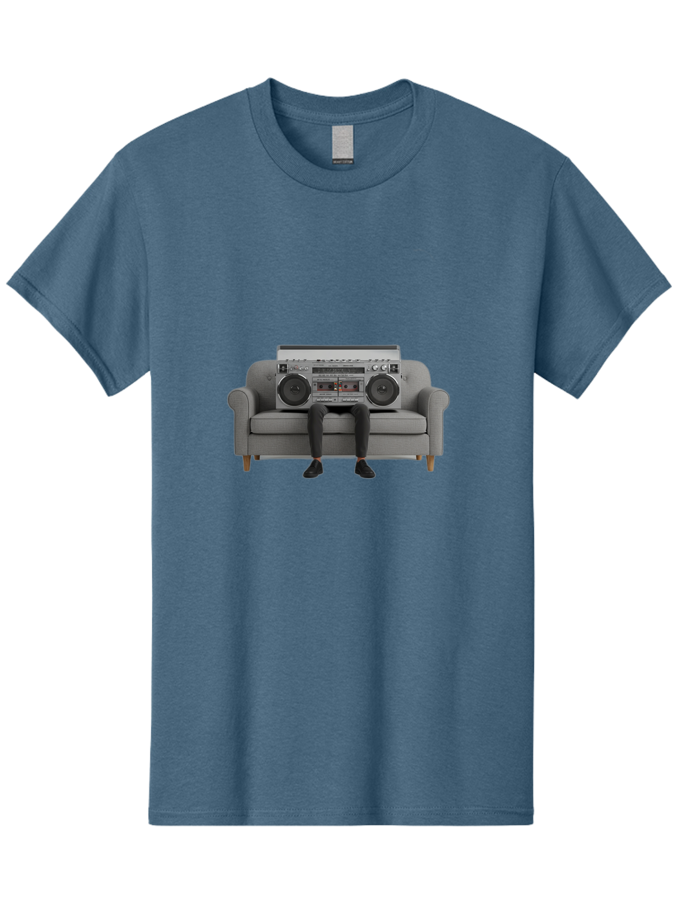 Boombox-Person Men'S Graphic Tee, 100% Cotton, Comfortable Casual Summer Wear, Machine Washable, Vintage Camera, Old Camera, Antique Camera, Black Camera, Classic Photography, Photography Equipment, Nostalgic Device, Film Camera, Camera Art Baf701