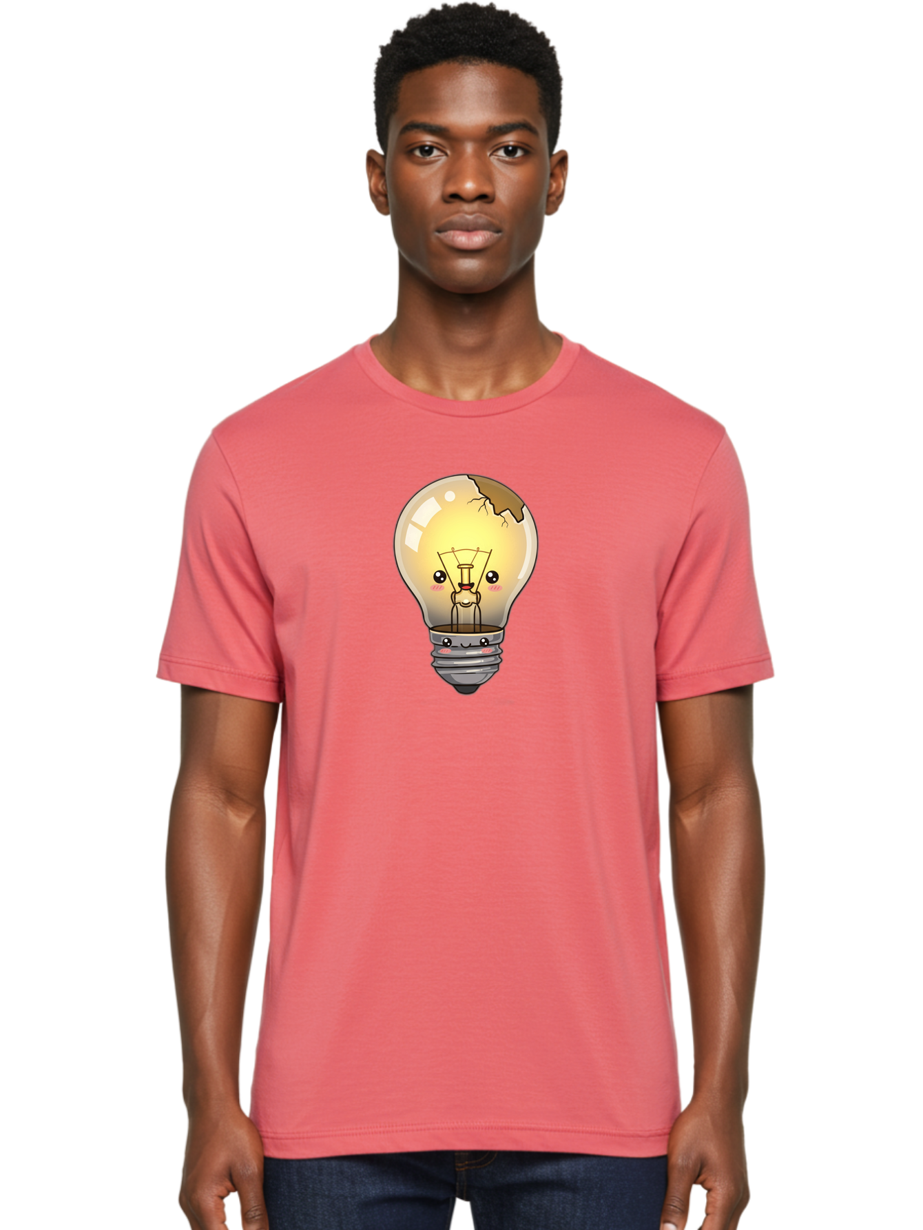 Broken-Light-Bulb Men'S Graphic Tee, 100% Cotton, Comfortable Casual Summer Wear, Machine Washable, Vintage Camera, Old Camera, Antique Camera, Black Camera, Classic Photography, Photography Equipment, Nostalgic Device, Film Camera, Camera Art Baf710