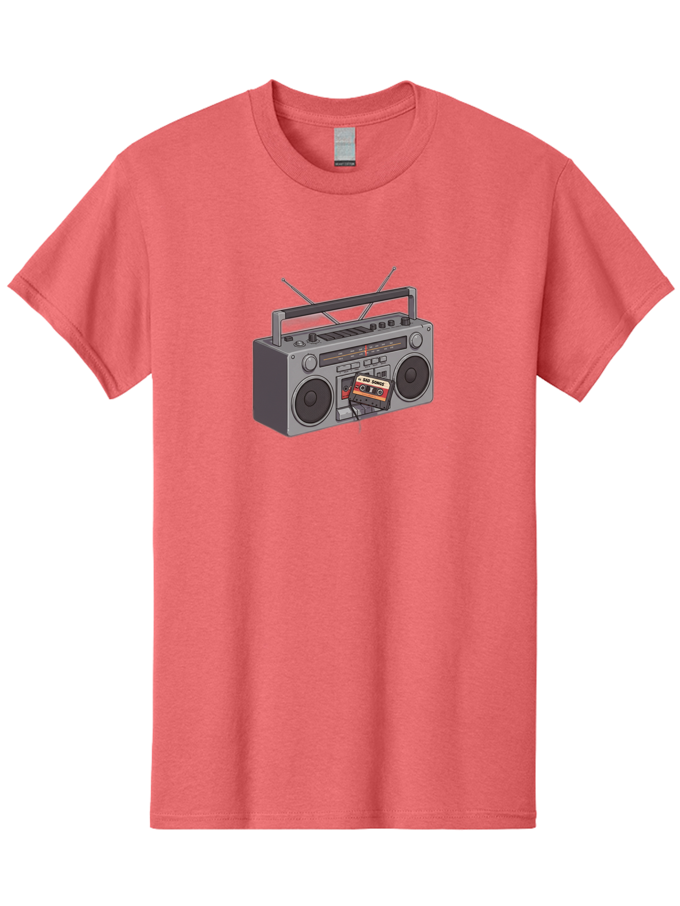 Cassette-Boombox Men'S Graphic Tee, 100% Cotton, Comfortable Casual Summer Wear, Machine Washable, Vintage Camera, Old Camera, Antique Camera, Black Camera, Classic Photography, Photography Equipment, Nostalgic Device, Film Camera, Camera Art Baf712