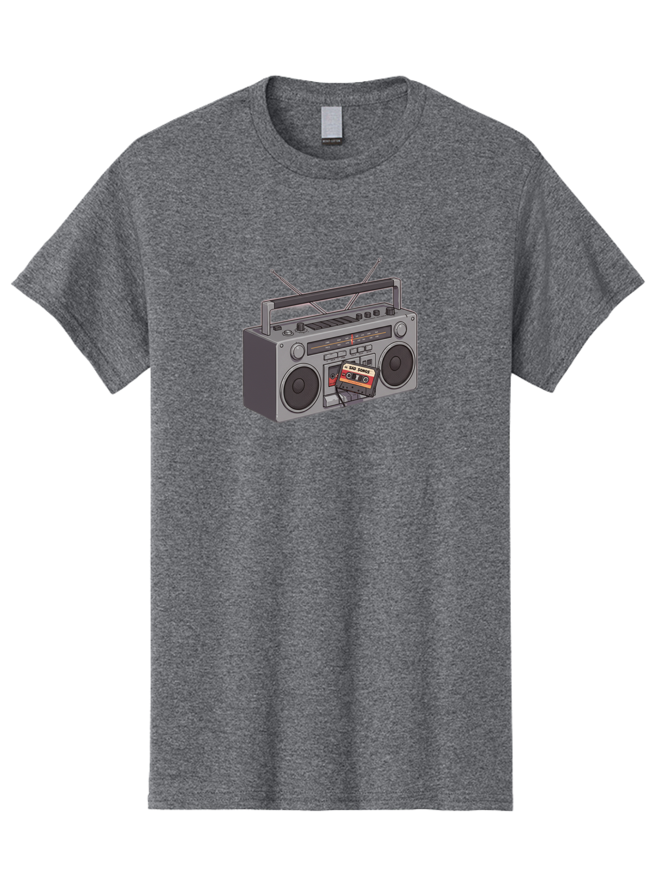 Cassette-Boombox Men'S Graphic Tee, 100% Cotton, Comfortable Casual Summer Wear, Machine Washable, Vintage Camera, Old Camera, Antique Camera, Black Camera, Classic Photography, Photography Equipment, Nostalgic Device, Film Camera, Camera Art Baf712