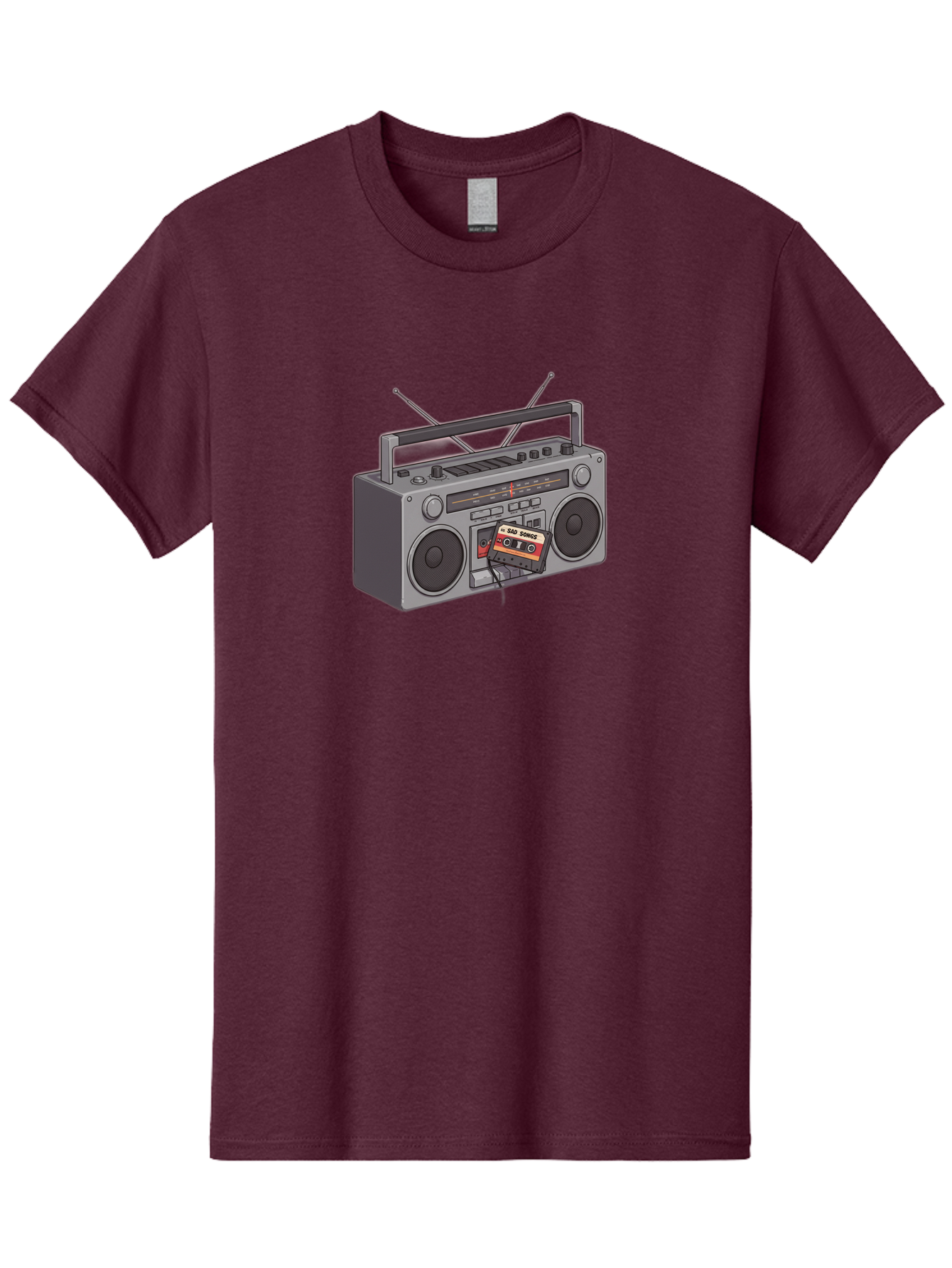 Cassette-Boombox Men'S Graphic Tee, 100% Cotton, Comfortable Casual Summer Wear, Machine Washable, Vintage Camera, Old Camera, Antique Camera, Black Camera, Classic Photography, Photography Equipment, Nostalgic Device, Film Camera, Camera Art Baf712