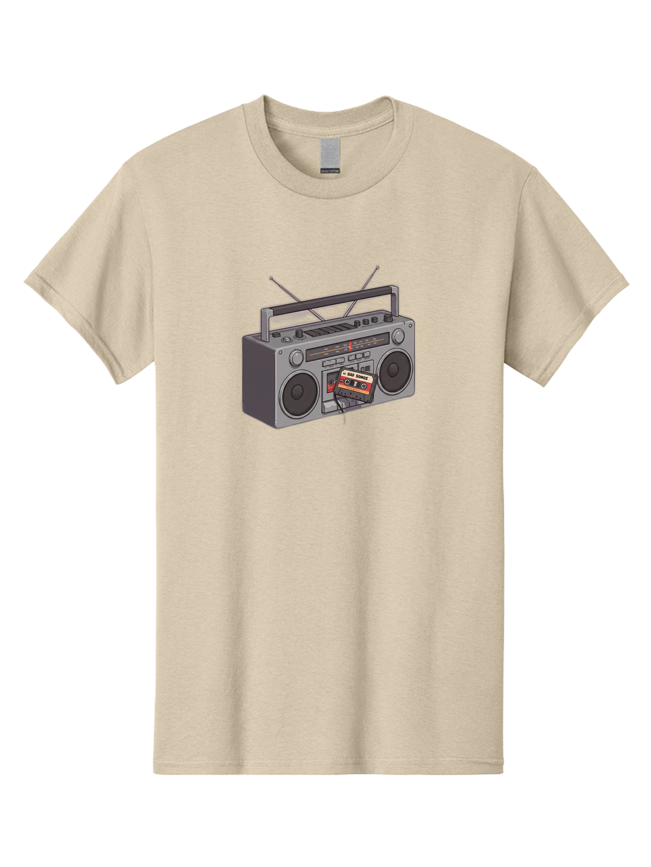 Cassette-Boombox Men'S Graphic Tee, 100% Cotton, Comfortable Casual Summer Wear, Machine Washable, Vintage Camera, Old Camera, Antique Camera, Black Camera, Classic Photography, Photography Equipment, Nostalgic Device, Film Camera, Camera Art Baf712