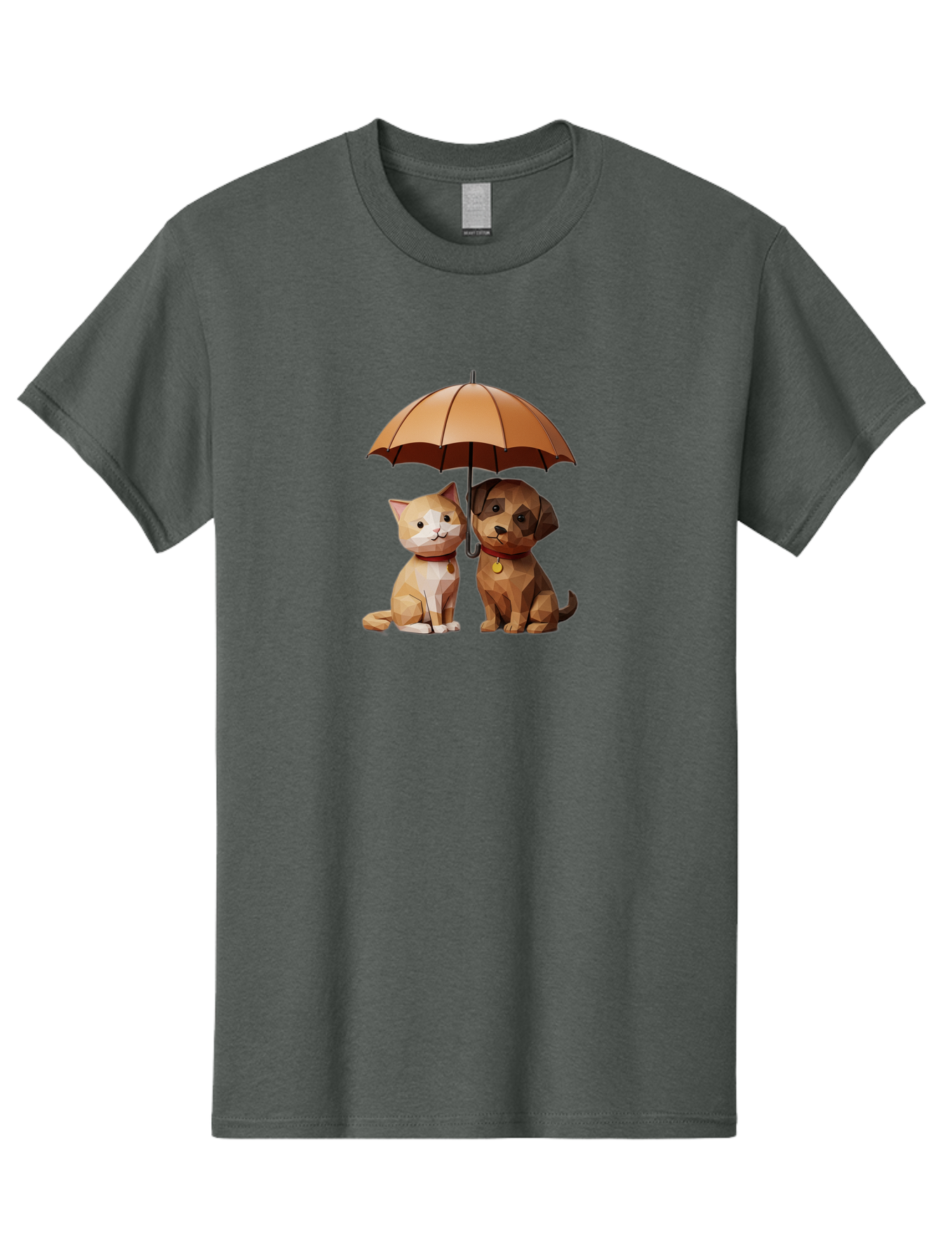 Cat-And-Dog-Under-Umbrella-7 Men'S Graphic Tee, 100% Cotton, Comfortable Casual Summer Wear, Machine Washable, Vintage Camera, Old Camera, Antique Camera, Black Camera, Classic Photography, Photography Equipment, Nostalgic Device, Film Camera, Baf721