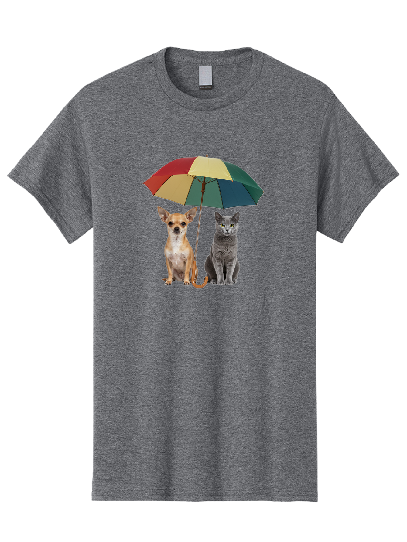 Colorful-Umbrella-Cat-Dog Men'S Graphic Tee, 100% Cotton, Comfortable Casual Summer Wear, Machine Washable, Vintage Camera, Old Camera, Antique Camera, Black Camera, Classic Photography, Photography Equipment, Nostalgic Device, Film Camera, Baf728