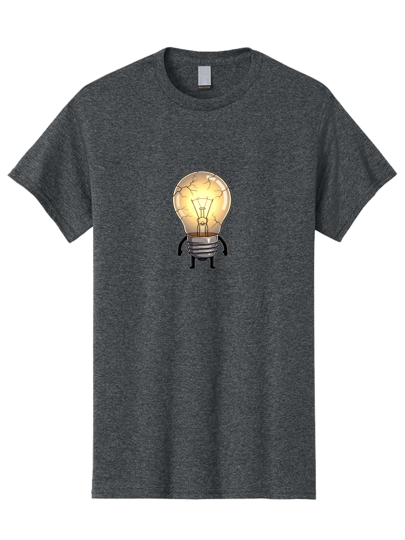 Cracked-Light-Bulb-10 Men'S Graphic Tee, 100% Cotton, Comfortable Casual Summer Wear, Machine Washable, Vintage Camera, Old Camera, Antique Camera, Black Camera, Classic Photography, Photography Equipment, Nostalgic Device, Film Camera, Baf732