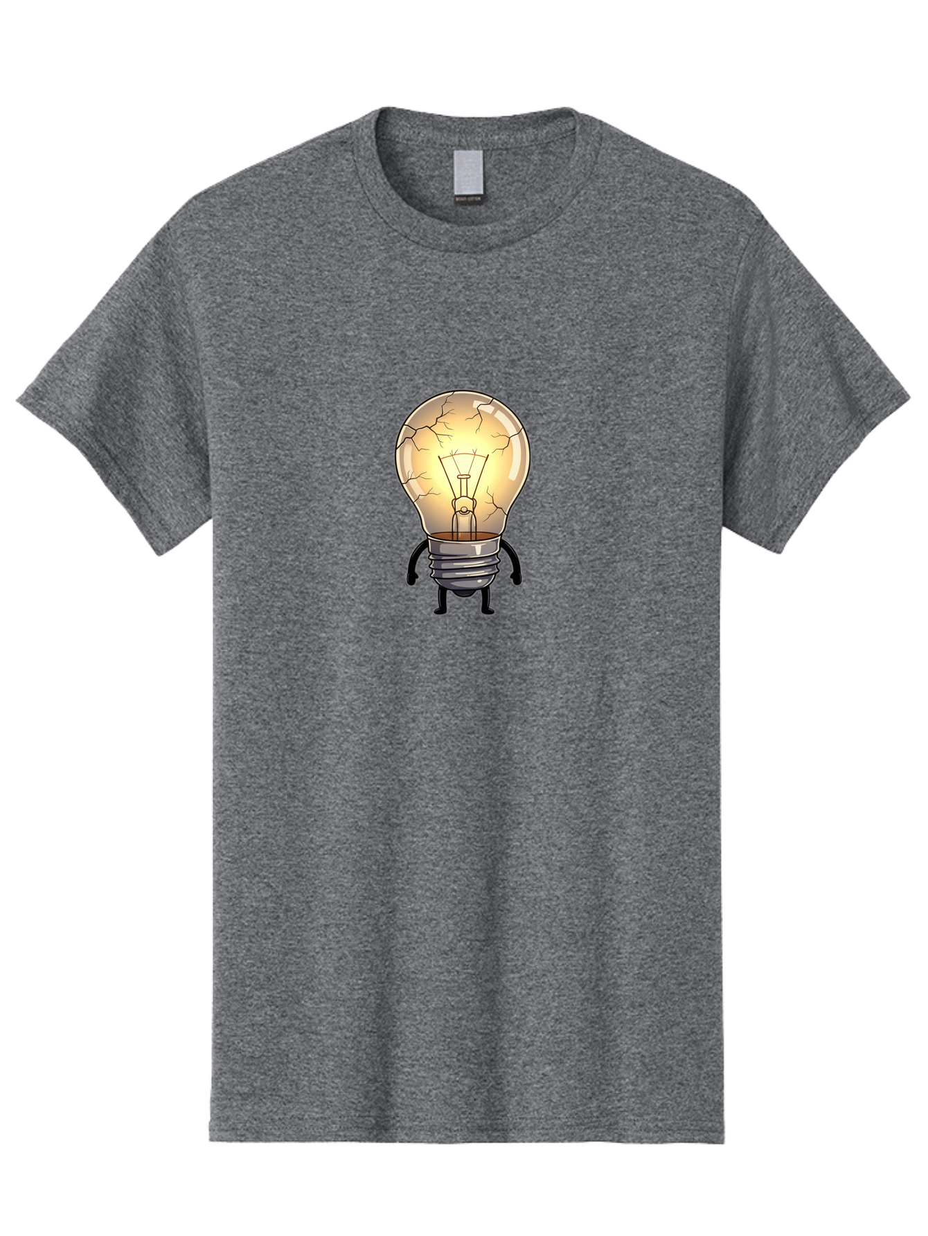 Cracked-Light-Bulb-10 Men'S Graphic Tee, 100% Cotton, Comfortable Casual Summer Wear, Machine Washable, Vintage Camera, Old Camera, Antique Camera, Black Camera, Classic Photography, Photography Equipment, Nostalgic Device, Film Camera, Baf732
