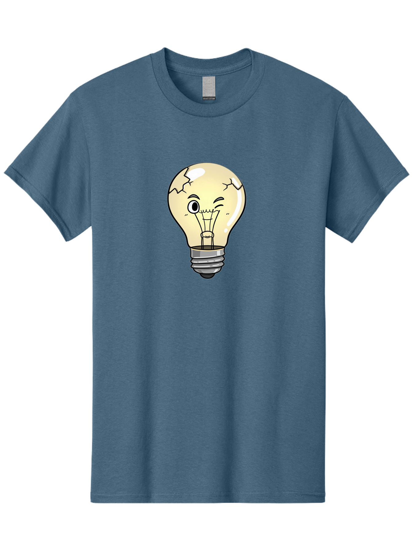 Cracked-Light-Bulb-14 Men'S Graphic Tee, 100% Cotton, Comfortable Casual Summer Wear, Machine Washable, Vintage Camera, Old Camera, Antique Camera, Black Camera, Classic Photography, Photography Equipment, Nostalgic Device, Film Camera, Baf736