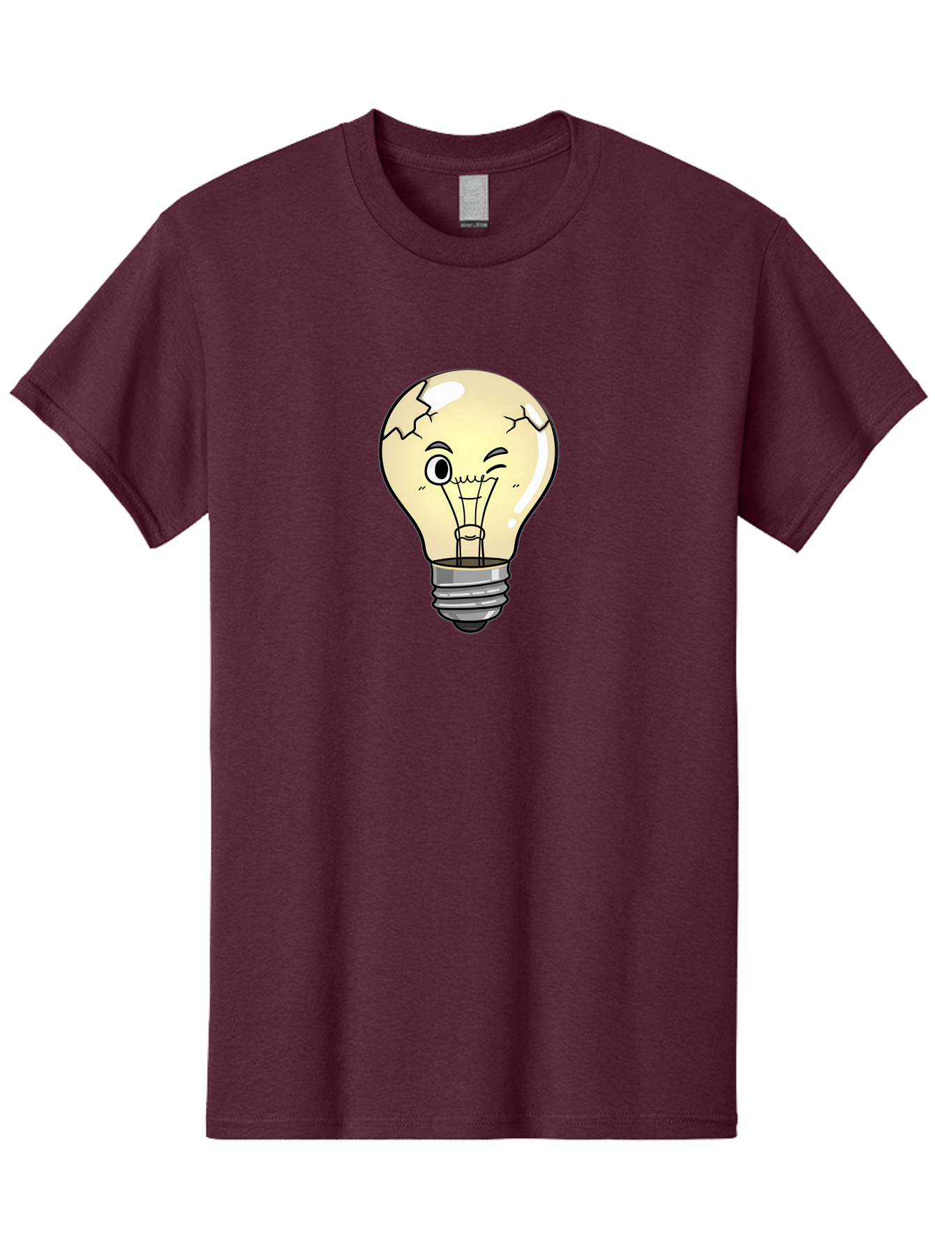 Cracked-Light-Bulb-14 Men'S Graphic Tee, 100% Cotton, Comfortable Casual Summer Wear, Machine Washable, Vintage Camera, Old Camera, Antique Camera, Black Camera, Classic Photography, Photography Equipment, Nostalgic Device, Film Camera, Baf736