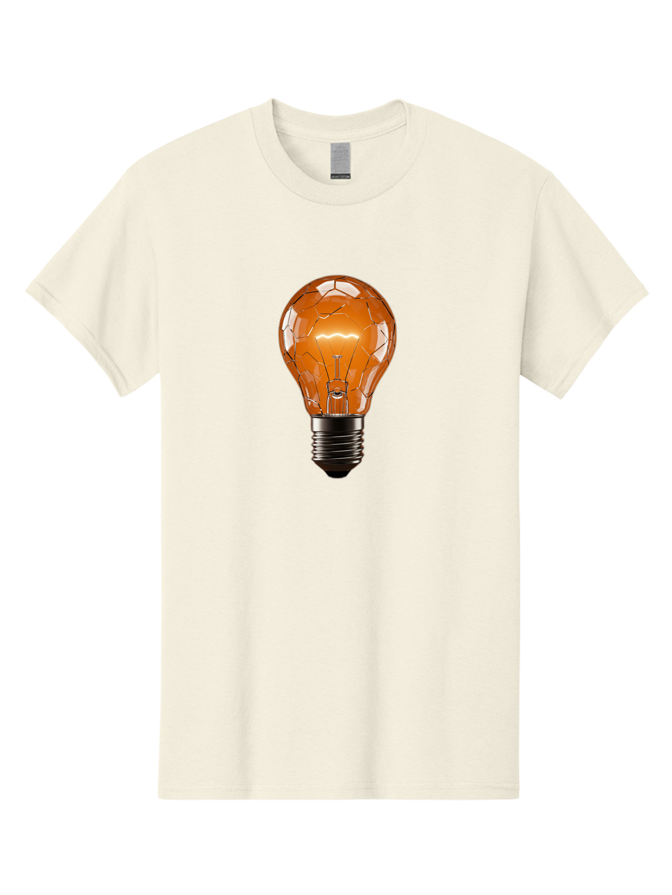 Cracked-Light-Bulb-3 Men'S Graphic Tee, 100% Cotton, Comfortable Casual Summer Wear, Machine Washable, Vintage Camera, Old Camera, Antique Camera, Black Camera, Classic Photography, Photography Equipment, Nostalgic Device, Film Camera, Baf743