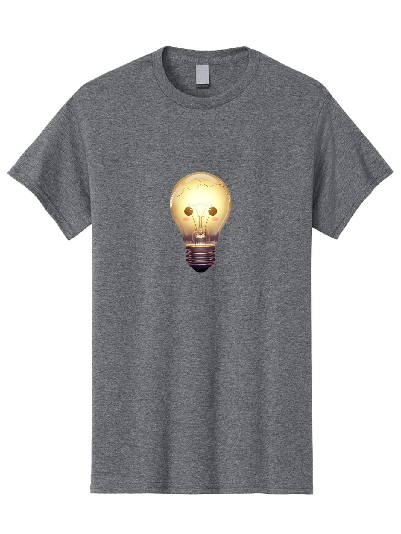 Cracked-Light-Bulb-5 Men'S Graphic Tee, 100% Cotton, Comfortable Casual Summer Wear, Machine Washable, Vintage Camera, Old Camera, Antique Camera, Black Camera, Classic Photography, Photography Equipment, Nostalgic Device, Film Camera, Baf745