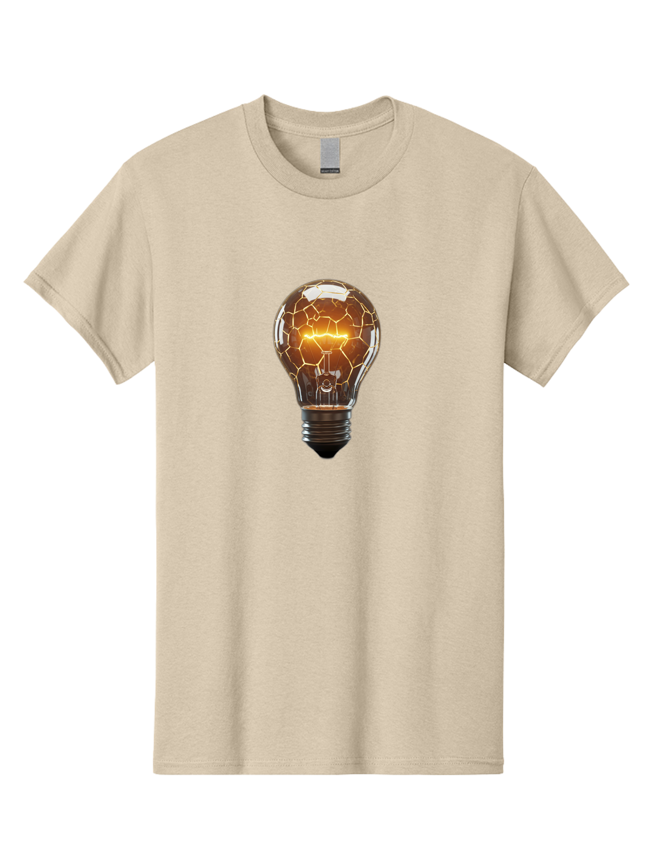 Cracked-Light-Bulb-8 Men'S Graphic Tee, 100% Cotton, Comfortable Casual Summer Wear, Machine Washable, Vintage Camera, Old Camera, Antique Camera, Black Camera, Classic Photography, Photography Equipment, Nostalgic Device, Film Camera, Baf748
