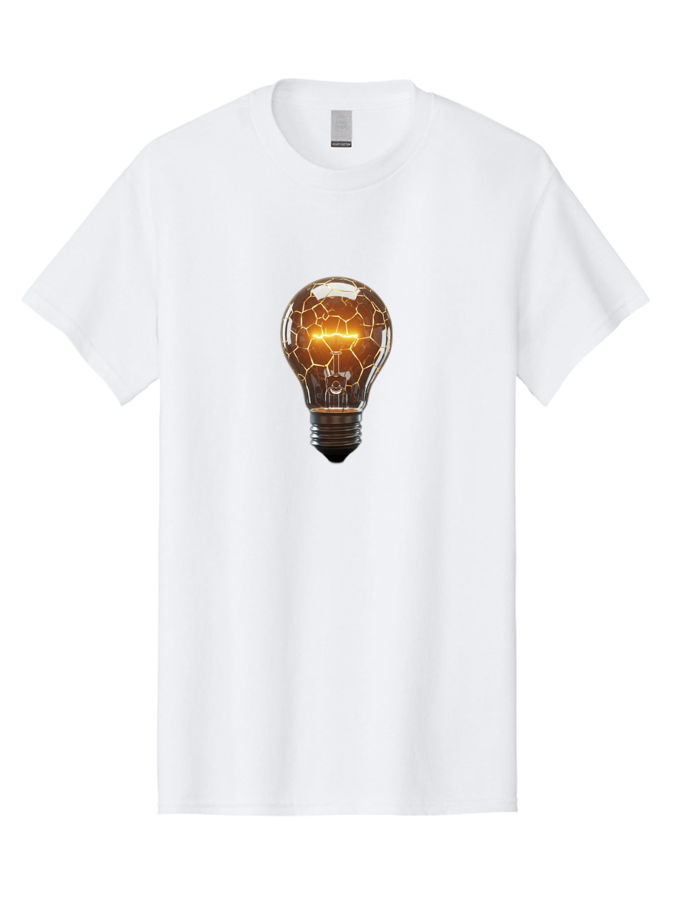 Cracked-Light-Bulb-8 Men'S Graphic Tee, 100% Cotton, Comfortable Casual Summer Wear, Machine Washable, Vintage Camera, Old Camera, Antique Camera, Black Camera, Classic Photography, Photography Equipment, Nostalgic Device, Film Camera, Baf748