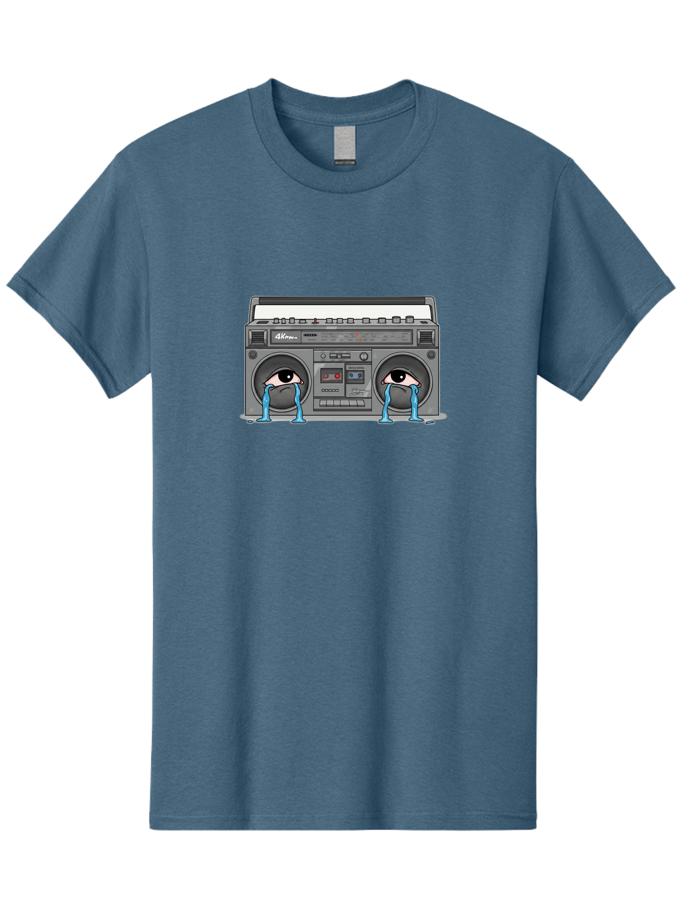 Crying-Boombox Men'S Graphic Tee, 100% Cotton, Comfortable Casual Summer Wear, Machine Washable, Vintage Camera, Old Camera, Antique Camera, Black Camera, Classic Photography, Photography Equipment, Nostalgic Device, Film Camera, Camera Art Baf753