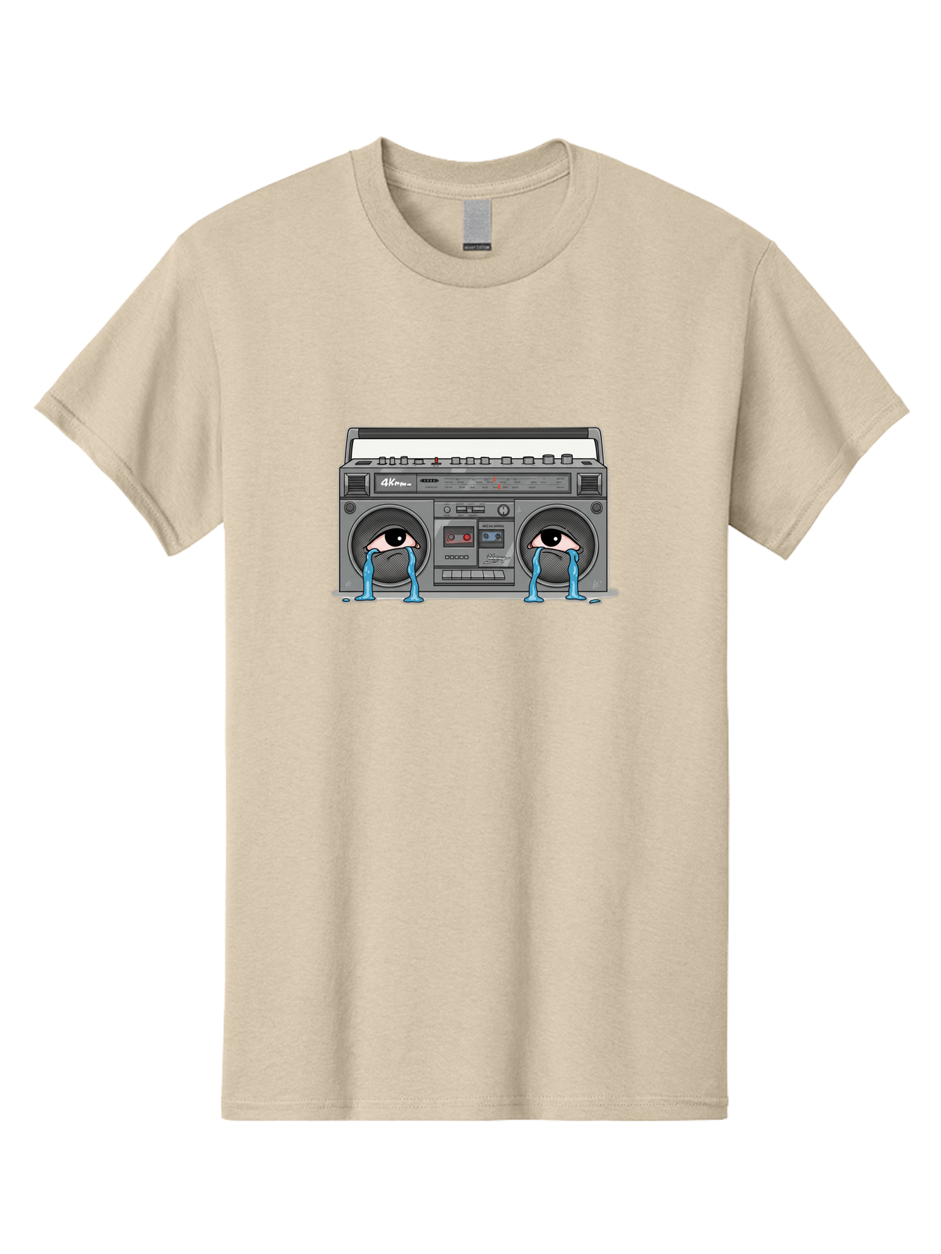 Crying-Boombox Men'S Graphic Tee, 100% Cotton, Comfortable Casual Summer Wear, Machine Washable, Vintage Camera, Old Camera, Antique Camera, Black Camera, Classic Photography, Photography Equipment, Nostalgic Device, Film Camera, Camera Art Baf753