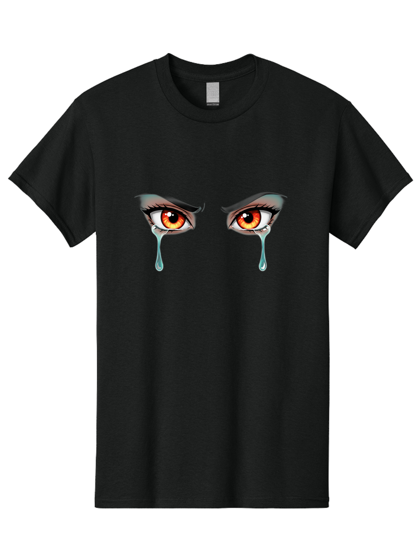 Crying-Eyes-5 Men'S Graphic Tee, 100% Cotton, Comfortable Casual Summer Wear, Machine Washable, Vintage Camera, Old Camera, Antique Camera, Black Camera, Classic Photography, Photography Equipment, Nostalgic Device, Film Camera, Camera Art Baf760