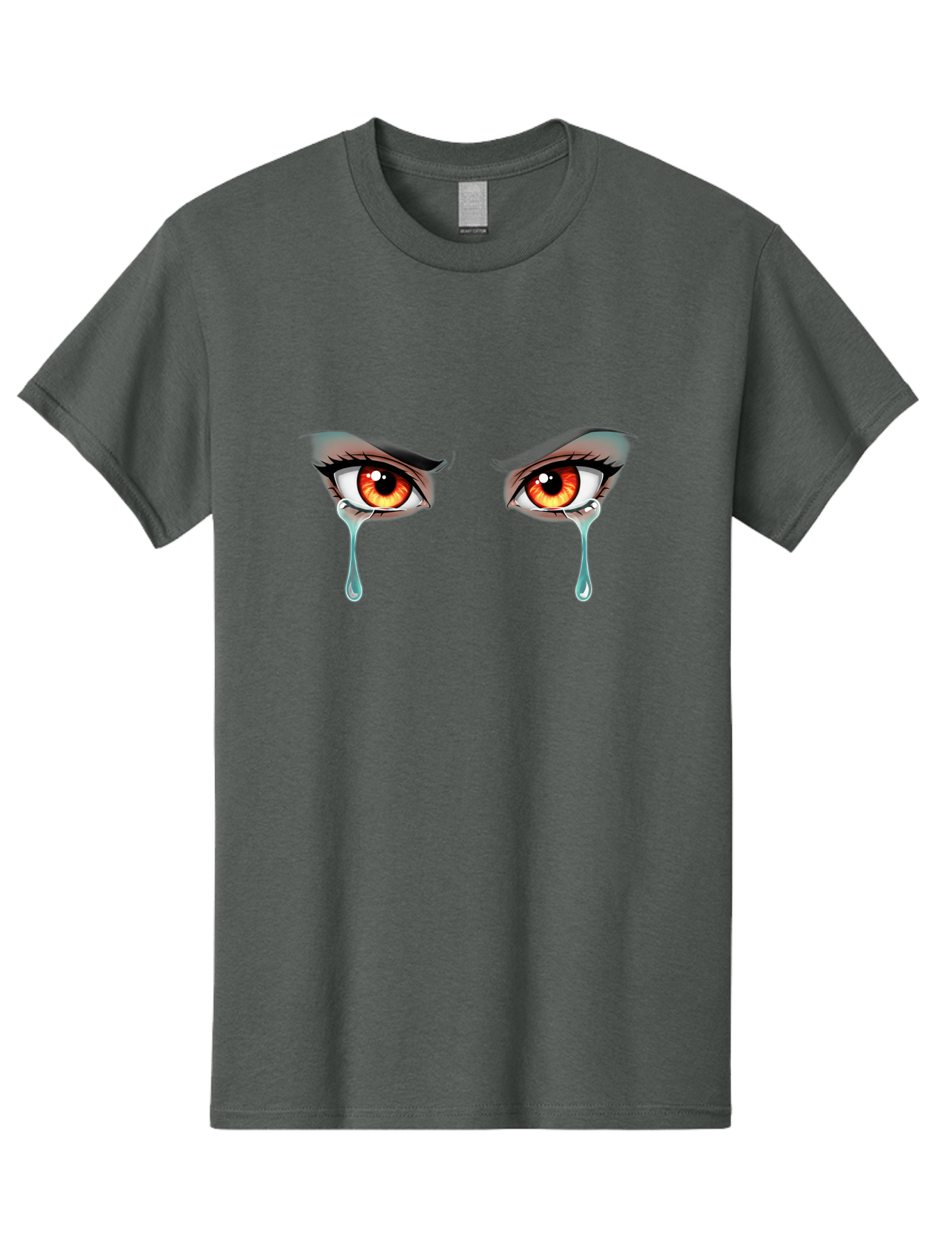 Crying-Eyes-5 Men'S Graphic Tee, 100% Cotton, Comfortable Casual Summer Wear, Machine Washable, Vintage Camera, Old Camera, Antique Camera, Black Camera, Classic Photography, Photography Equipment, Nostalgic Device, Film Camera, Camera Art Baf760