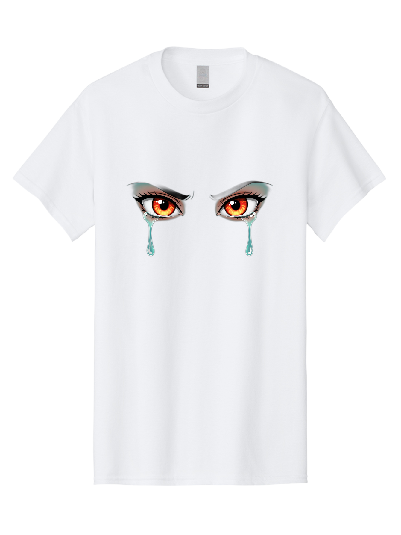 Crying-Eyes-5 Men'S Graphic Tee, 100% Cotton, Comfortable Casual Summer Wear, Machine Washable, Vintage Camera, Old Camera, Antique Camera, Black Camera, Classic Photography, Photography Equipment, Nostalgic Device, Film Camera, Camera Art Baf760