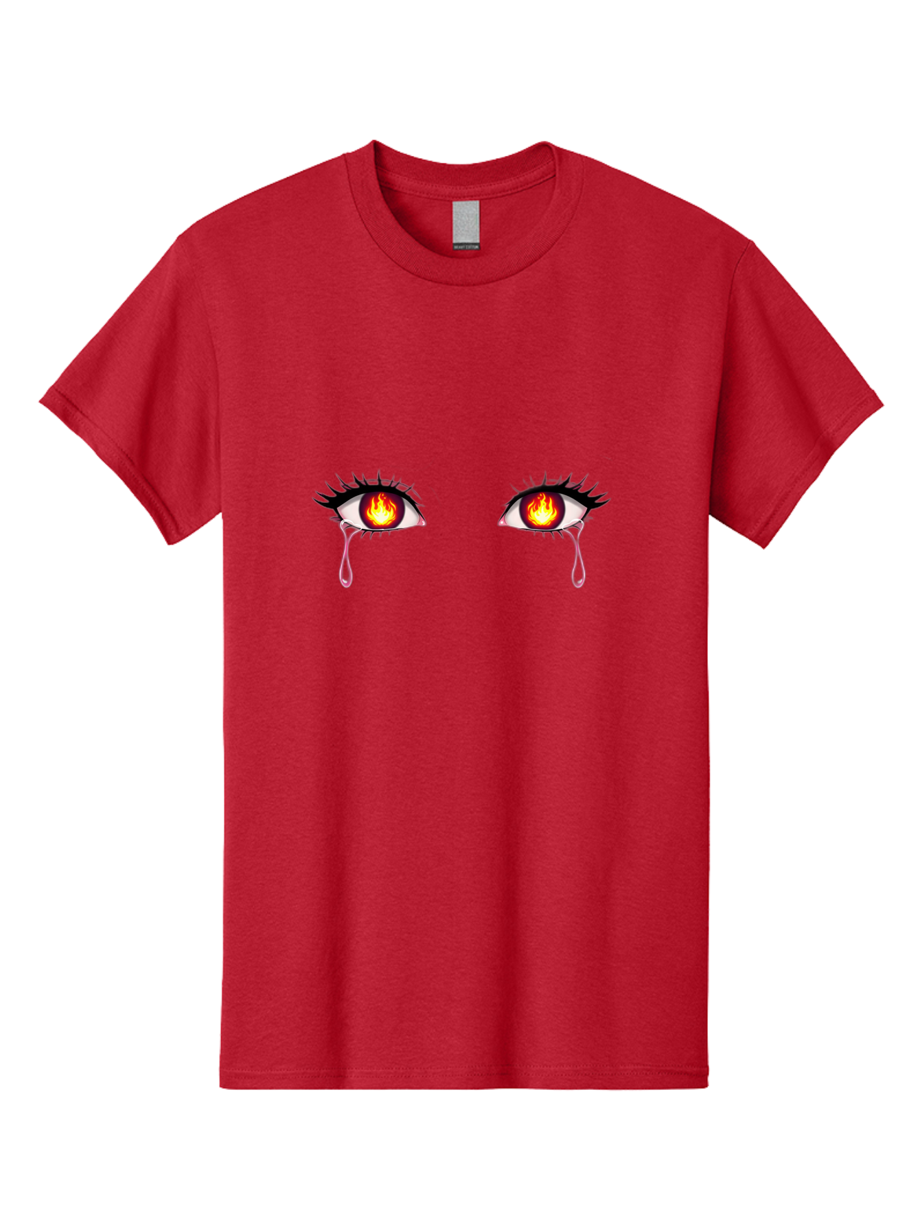 Crying-Eyes-With-Fiery-Iris Men'S Graphic Tee, 100% Cotton, Comfortable Casual Summer Wear, Machine Washable, Vintage Camera, Old Camera, Antique Camera, Black Camera, Classic Photography, Photography Equipment, Nostalgic Device, Film Camera, Baf765