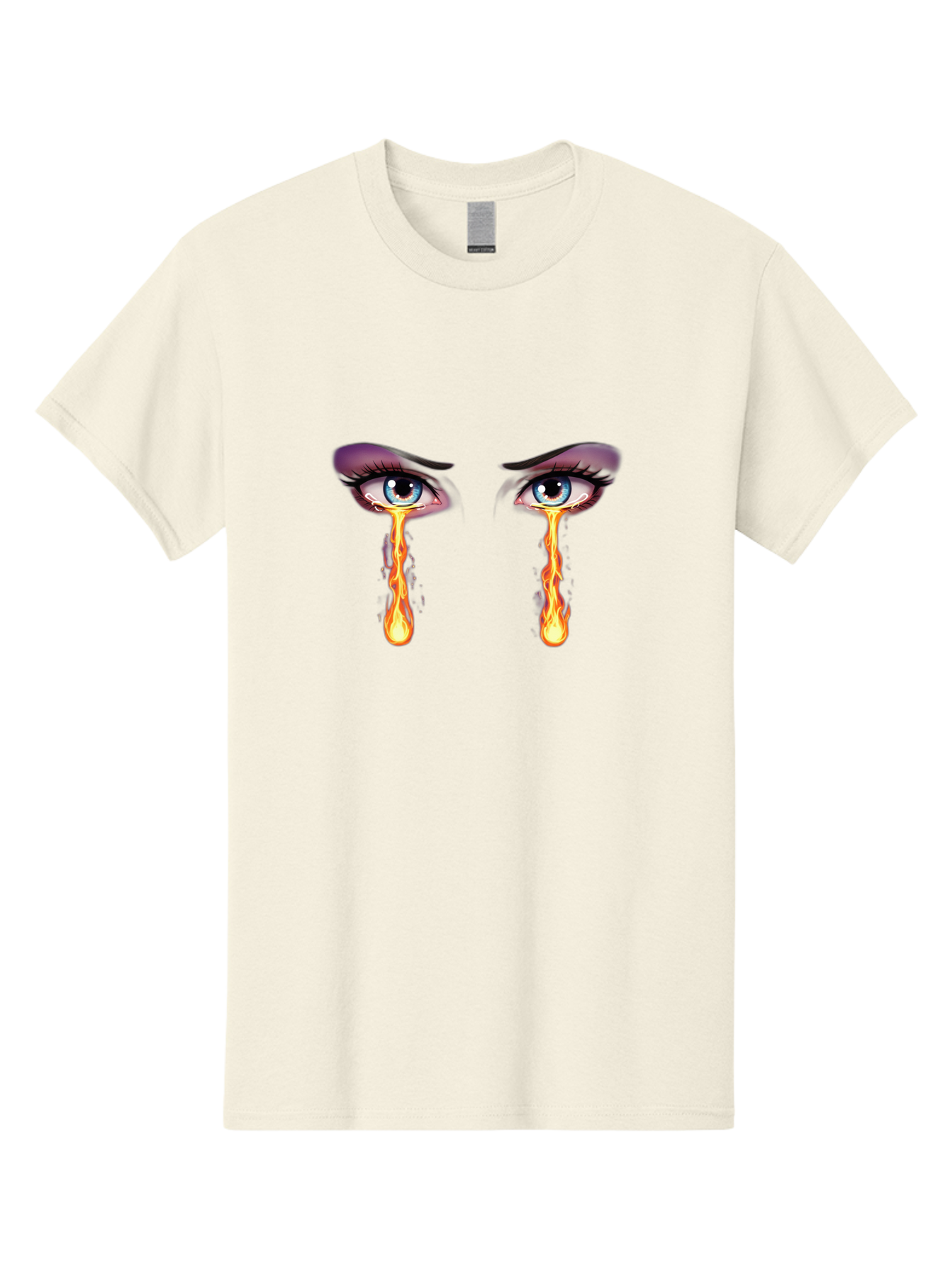 Crying-Eyes-With-Fire Men'S Graphic Tee, 100% Cotton, Comfortable Casual Summer Wear, Machine Washable, Vintage Camera, Old Camera, Antique Camera, Black Camera, Classic Photography, Photography Equipment, Nostalgic Device, Film Camera, Baf767