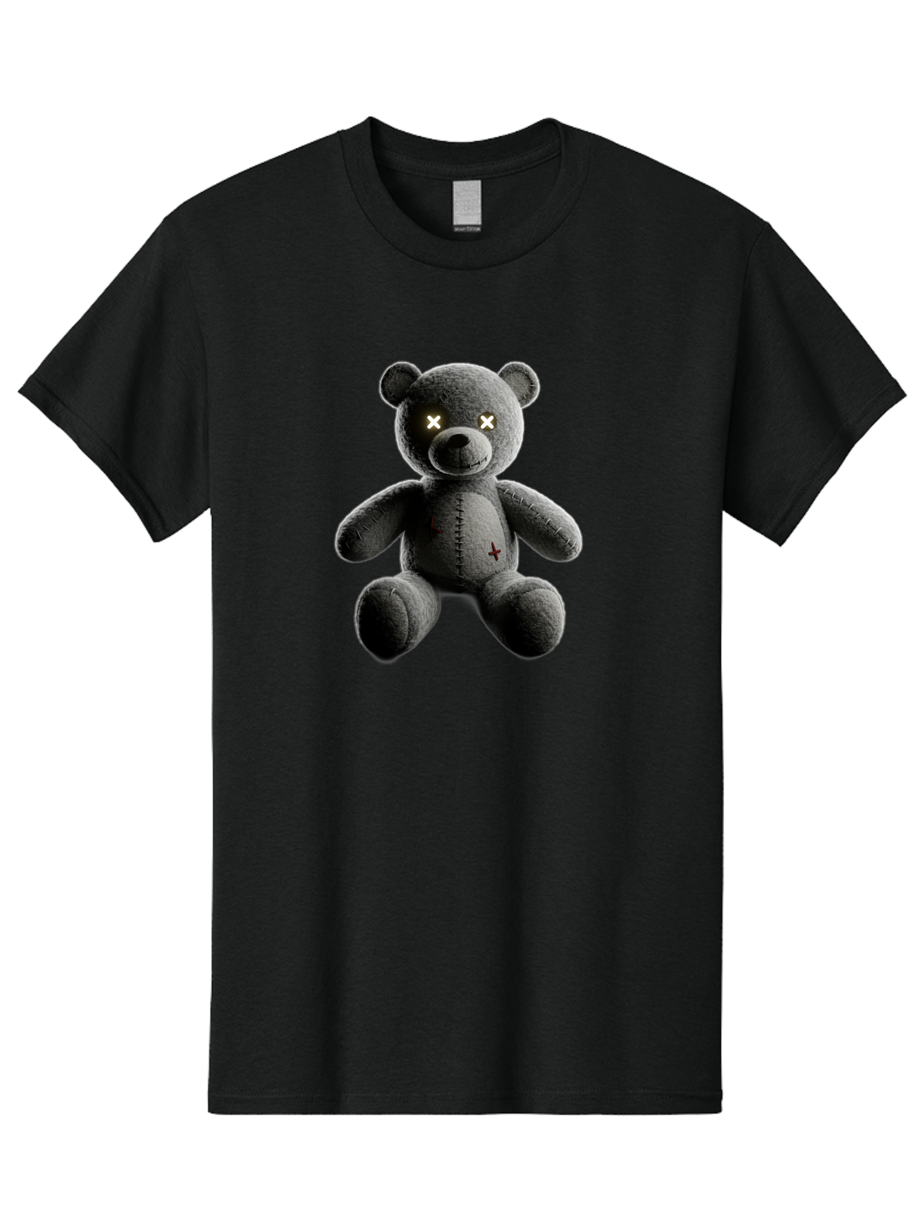 Cursed-Black-Teddy-Bear Men'S Graphic Tee, 100% Cotton, Comfortable Casual Summer Wear, Machine Washable, Vintage Camera, Old Camera, Antique Camera, Black Camera, Classic Photography, Photography Equipment, Nostalgic Device, Film Camera, Baf774