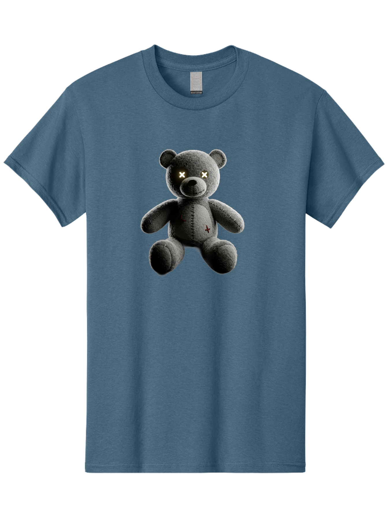 Cursed-Black-Teddy-Bear Men'S Graphic Tee, 100% Cotton, Comfortable Casual Summer Wear, Machine Washable, Vintage Camera, Old Camera, Antique Camera, Black Camera, Classic Photography, Photography Equipment, Nostalgic Device, Film Camera, Baf774
