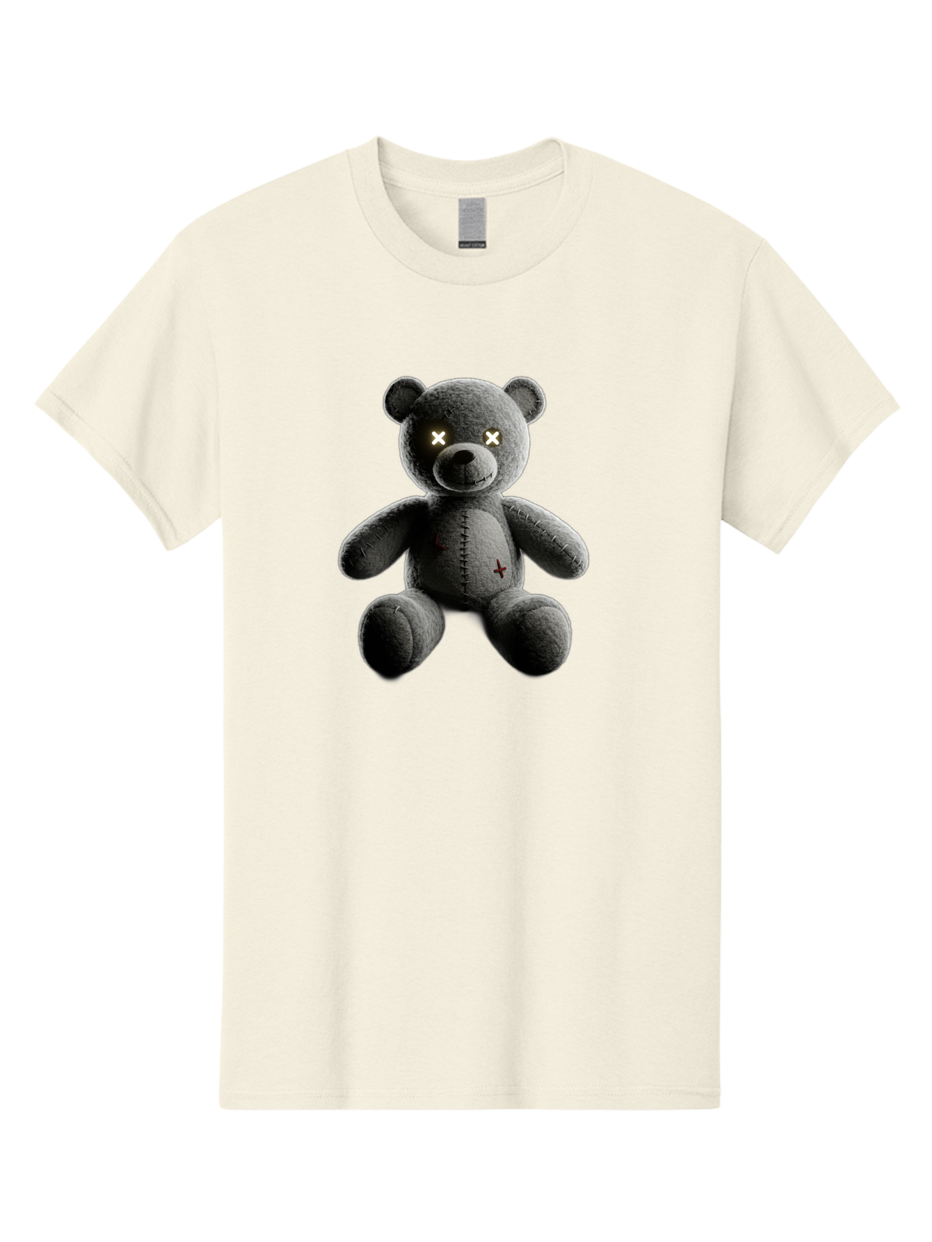 Cursed-Black-Teddy-Bear Men'S Graphic Tee, 100% Cotton, Comfortable Casual Summer Wear, Machine Washable, Vintage Camera, Old Camera, Antique Camera, Black Camera, Classic Photography, Photography Equipment, Nostalgic Device, Film Camera, Baf774