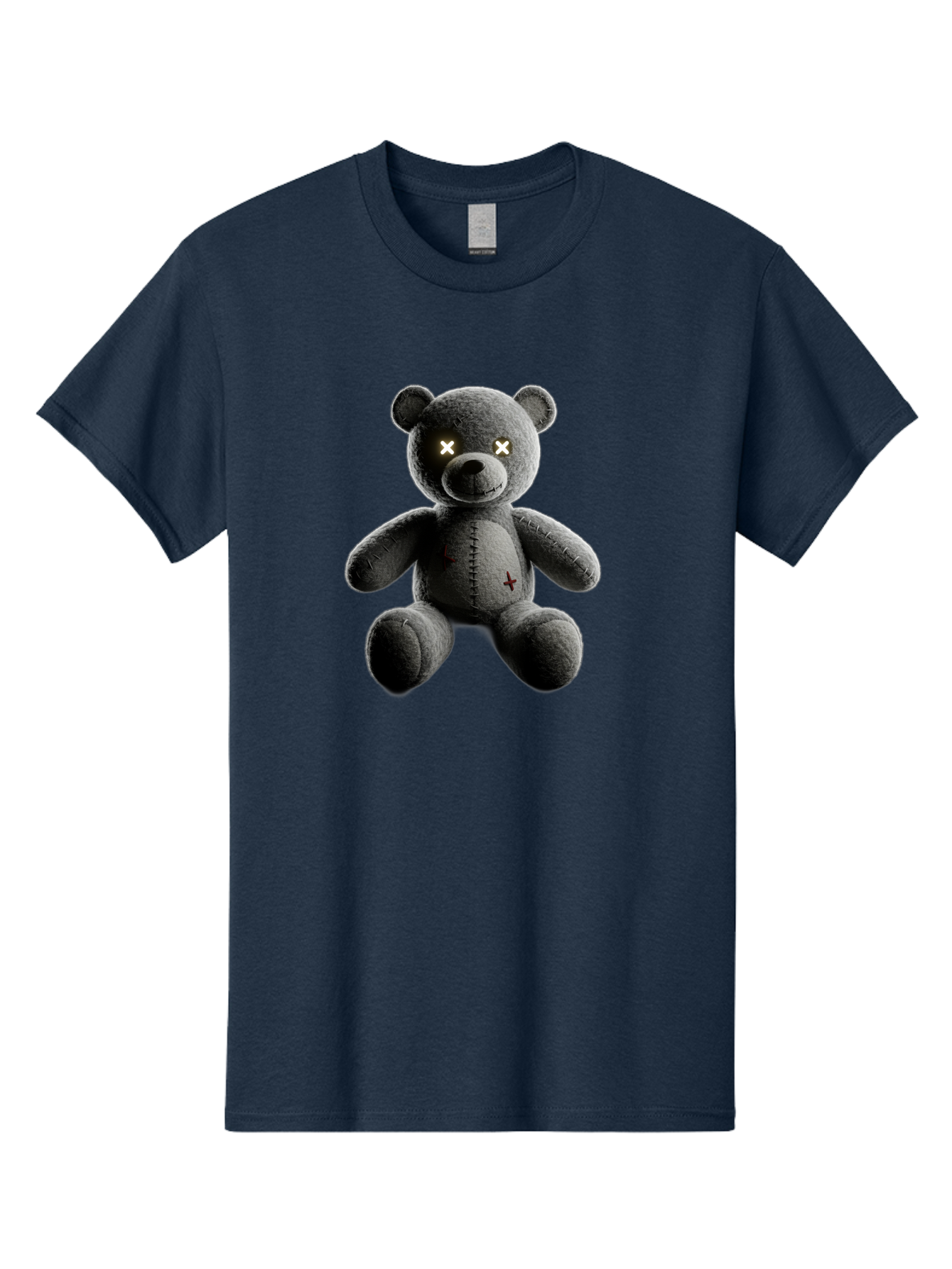 Cursed-Black-Teddy-Bear Men'S Graphic Tee, 100% Cotton, Comfortable Casual Summer Wear, Machine Washable, Vintage Camera, Old Camera, Antique Camera, Black Camera, Classic Photography, Photography Equipment, Nostalgic Device, Film Camera, Baf774