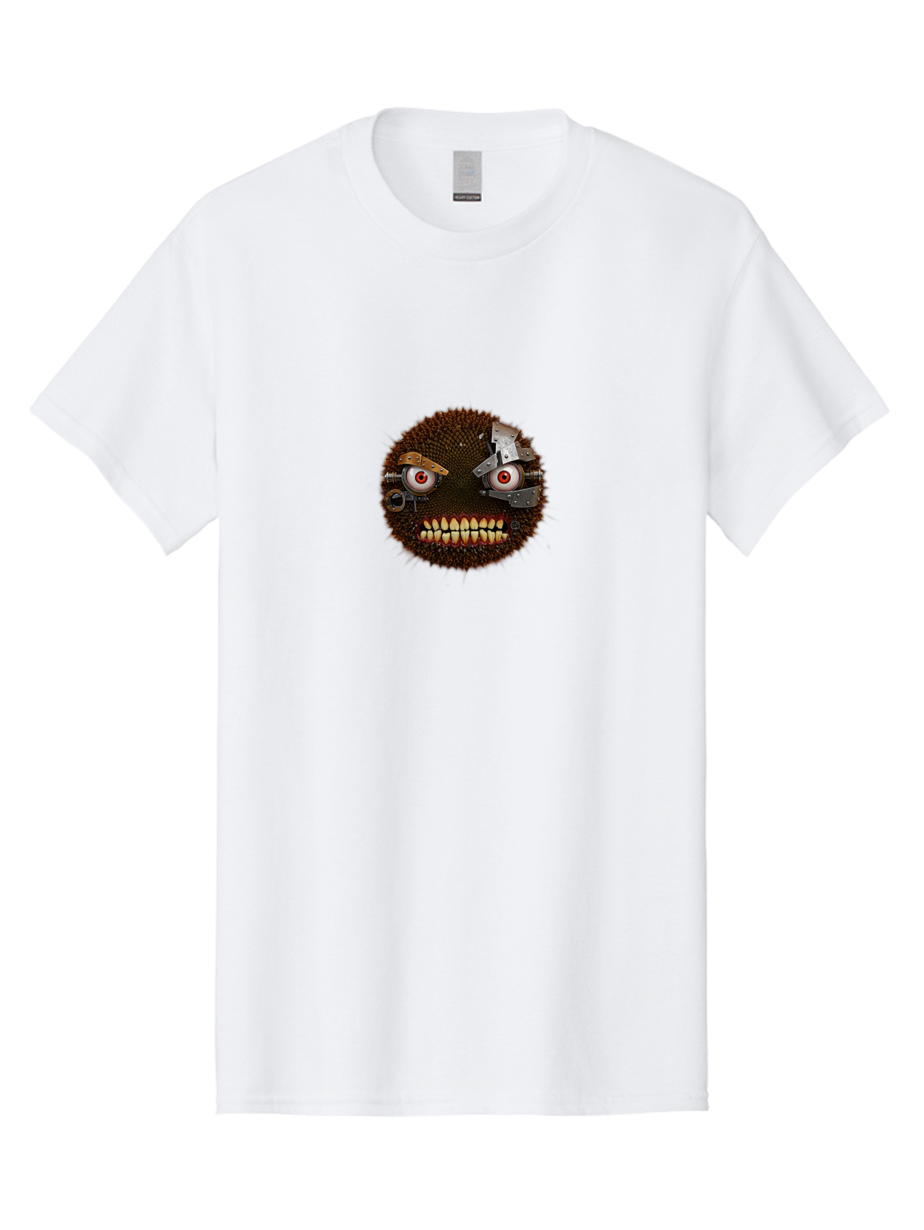 Cyborg-Face Men'S Graphic Tee, 100% Cotton, Comfortable Casual Summer Wear, Machine Washable, Vintage Camera, Old Camera, Antique Camera, Black Camera, Classic Photography, Photography Equipment, Nostalgic Device, Film Camera, Camera Art Baf776