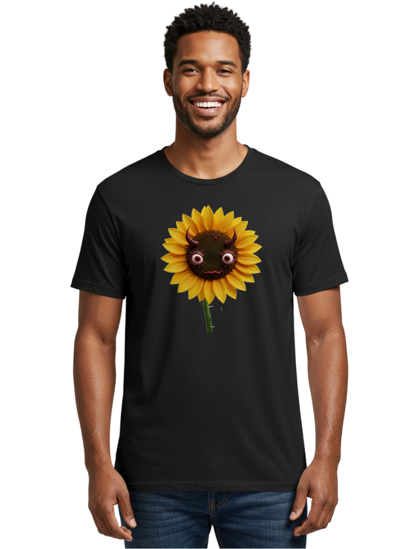 Demonic-Sunflower Men'S Graphic Tee, 100% Cotton, Comfortable Casual Summer Wear, Machine Washable, Vintage Camera, Old Camera, Antique Camera, Black Camera, Classic Photography, Photography Equipment, Nostalgic Device, Film Camera, Camera Art Baf780