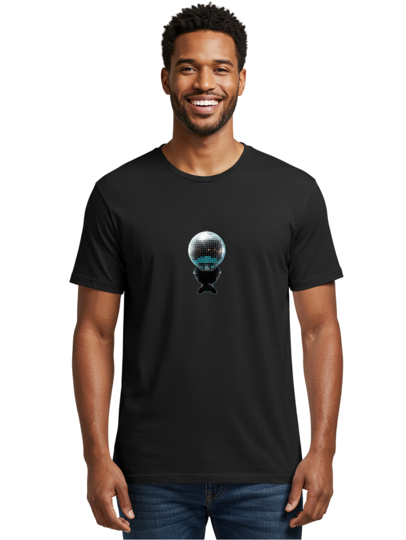 Disco-Ball Men'S Graphic Tee, 100% Cotton, Comfortable Casual Summer Wear, Machine Washable, Vintage Camera, Old Camera, Antique Camera, Black Camera, Classic Photography, Photography Equipment, Nostalgic Device, Film Camera, Camera Art Baf783
