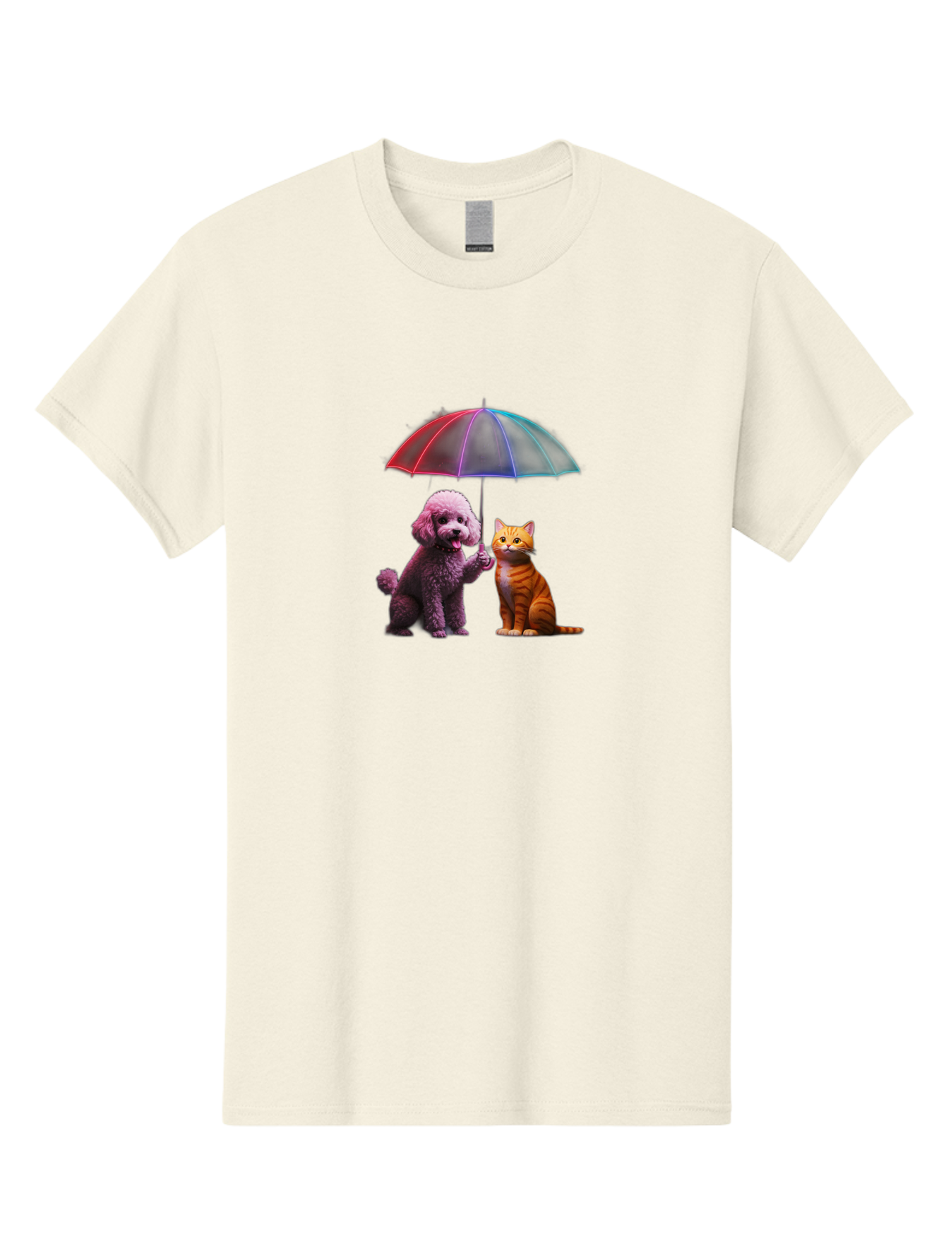 Dog-And-Cat-Under-Umbrella Men'S Graphic Tee, 100% Cotton, Comfortable Casual Summer Wear, Machine Washable, Vintage Camera, Old Camera, Antique Camera, Black Camera, Classic Photography, Photography Equipment, Nostalgic Device, Film Camera, Baf798