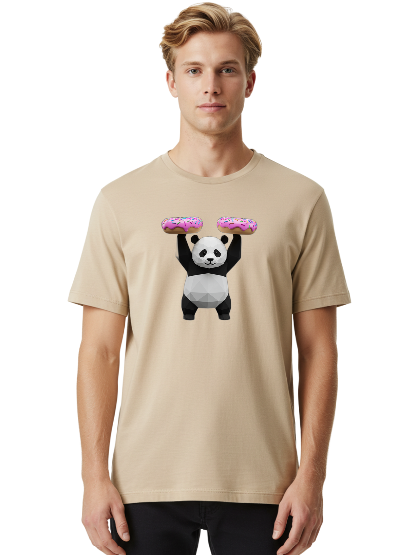Donut-Panda Men'S Graphic Tee, 100% Cotton, Comfortable Casual Summer Wear, Machine Washable, Vintage Camera, Old Camera, Antique Camera, Black Camera, Classic Photography, Photography Equipment, Nostalgic Device, Film Camera, Camera Art Baf799