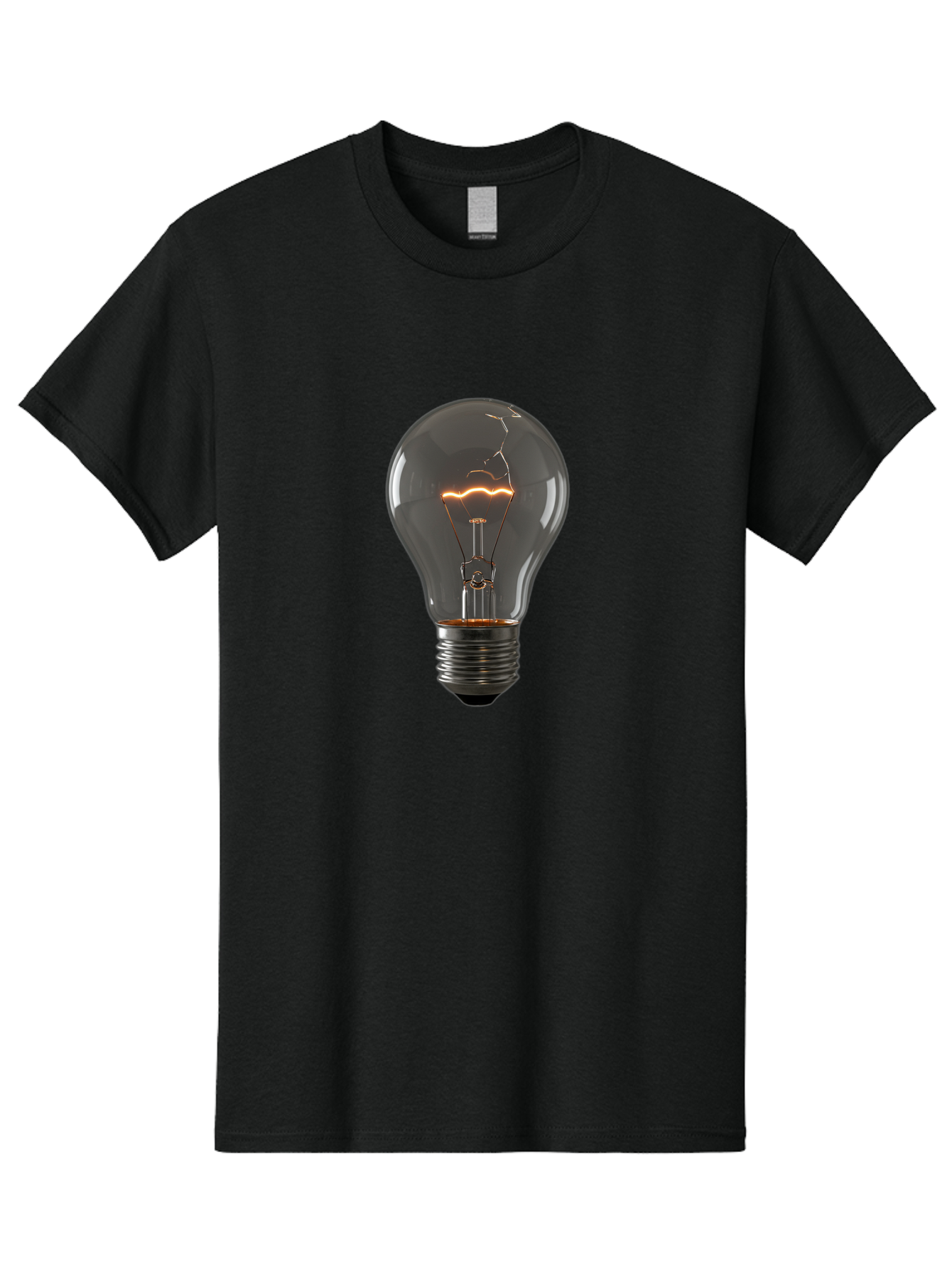 Edison-Bulb Men'S Graphic Tee, 100% Cotton, Comfortable Casual Summer Wear, Machine Washable, Vintage Camera, Old Camera, Antique Camera, Black Camera, Classic Photography, Photography Equipment, Nostalgic Device, Film Camera, Camera Art Baf801