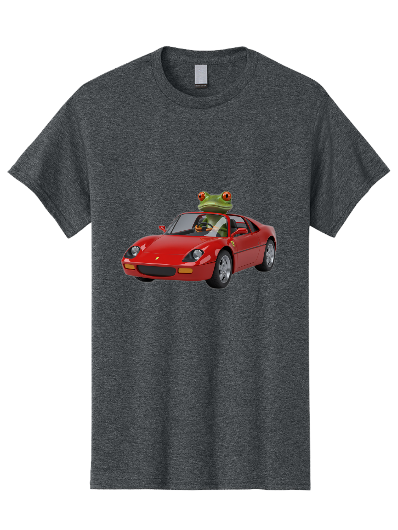 Ferrari-With-Frog Men'S Graphic Tee, 100% Cotton, Comfortable Casual Summer Wear, Machine Washable, Vintage Camera, Old Camera, Antique Camera, Black Camera, Classic Photography, Photography Equipment, Nostalgic Device, Film Camera, Camera Art Baf807