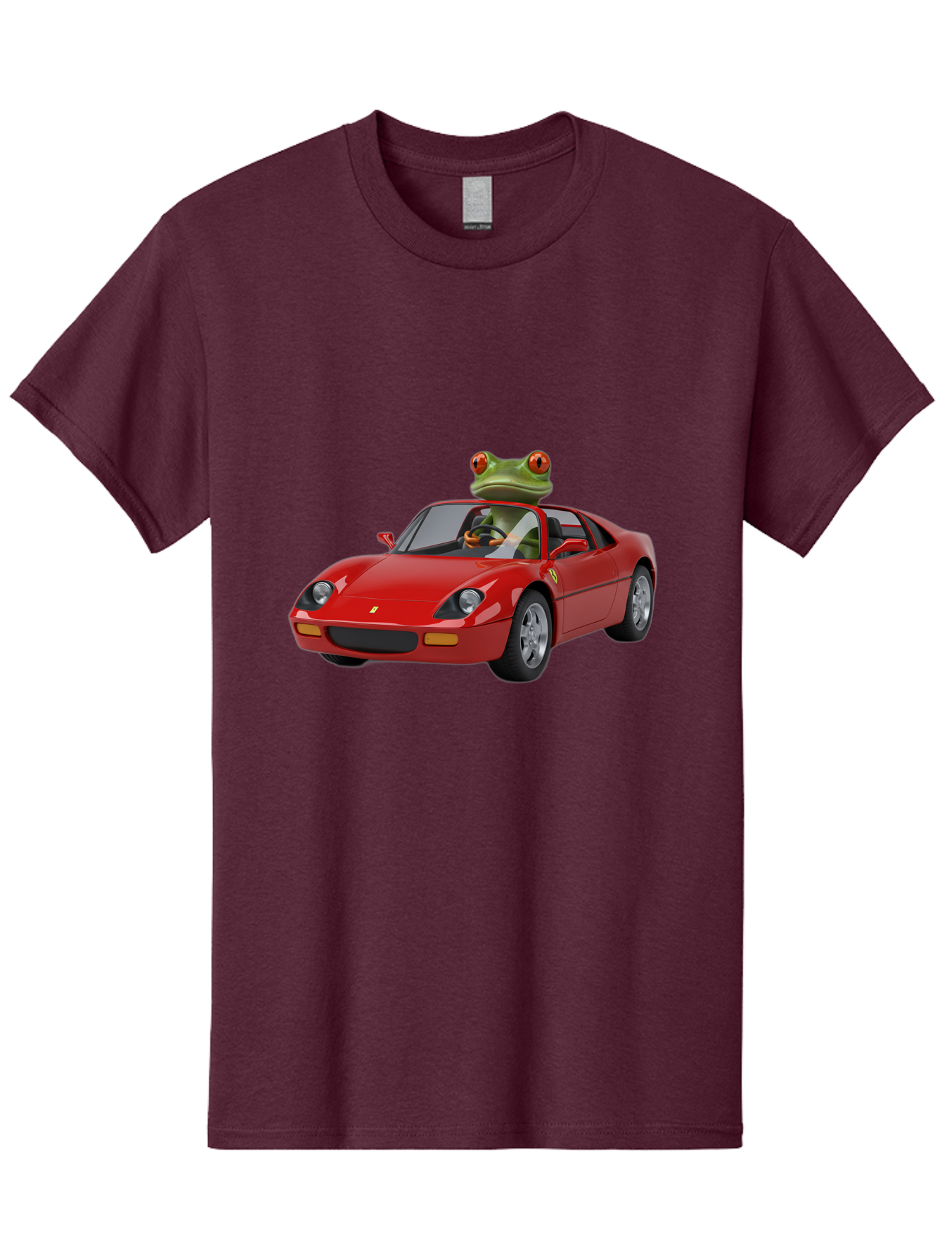 Ferrari-With-Frog Men'S Graphic Tee, 100% Cotton, Comfortable Casual Summer Wear, Machine Washable, Vintage Camera, Old Camera, Antique Camera, Black Camera, Classic Photography, Photography Equipment, Nostalgic Device, Film Camera, Camera Art Baf807
