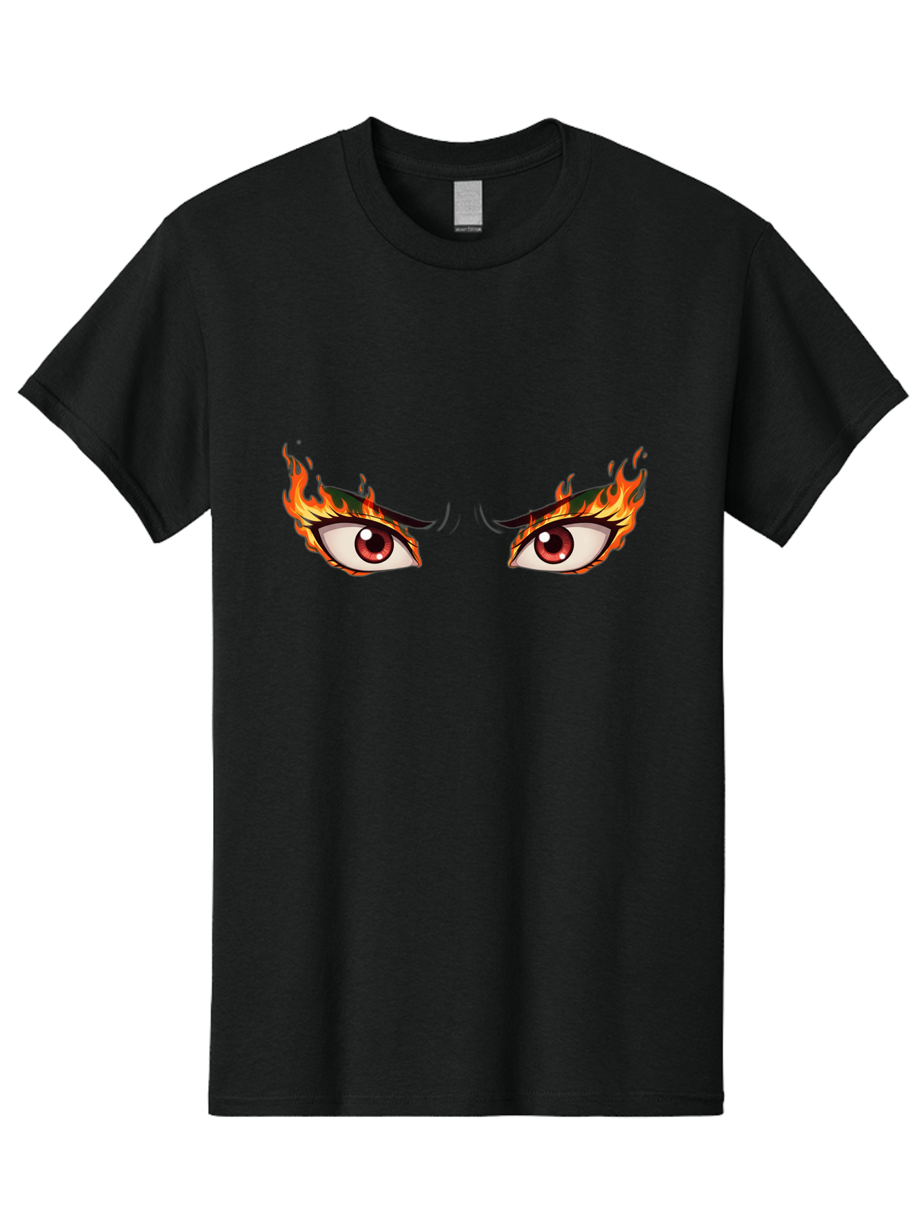 Fiery-Eyes-1 Men'S Graphic Tee, 100% Cotton, Comfortable Casual Summer Wear, Machine Washable, Vintage Camera, Old Camera, Antique Camera, Black Camera, Classic Photography, Photography Equipment, Nostalgic Device, Film Camera, Camera Art Baf808