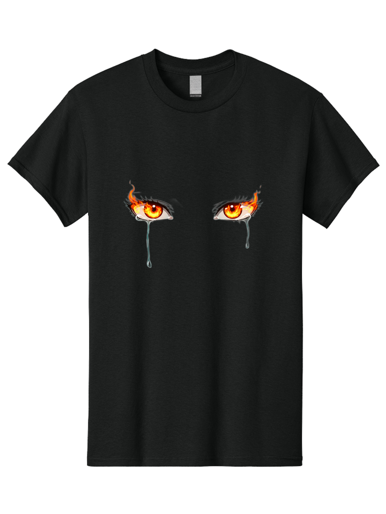 Fiery-Eyes-2 Men'S Graphic Tee, 100% Cotton, Comfortable Casual Summer Wear, Machine Washable, Vintage Camera, Old Camera, Antique Camera, Black Camera, Classic Photography, Photography Equipment, Nostalgic Device, Film Camera, Camera Art Baf809