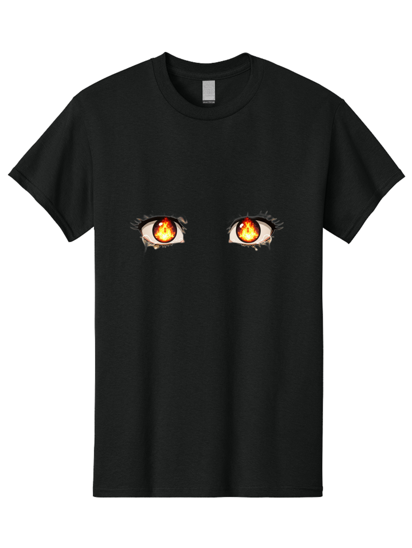 Fiery-Eyes-3 Men'S Graphic Tee, 100% Cotton, Comfortable Casual Summer Wear, Machine Washable, Vintage Camera, Old Camera, Antique Camera, Black Camera, Classic Photography, Photography Equipment, Nostalgic Device, Film Camera, Camera Art Baf810
