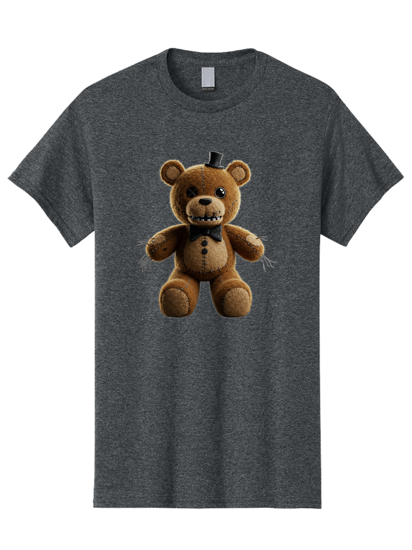 Five-Nights-At-Freddy-S-Teddy-Bear-1 Men'S Graphic Tee, 100% Cotton, Comfortable Casual Summer Wear, Machine Washable, Vintage Camera, Old Camera, Antique Camera, Black Camera, Classic Photography, Photography Equipment, Nostalgic Device, Baf812