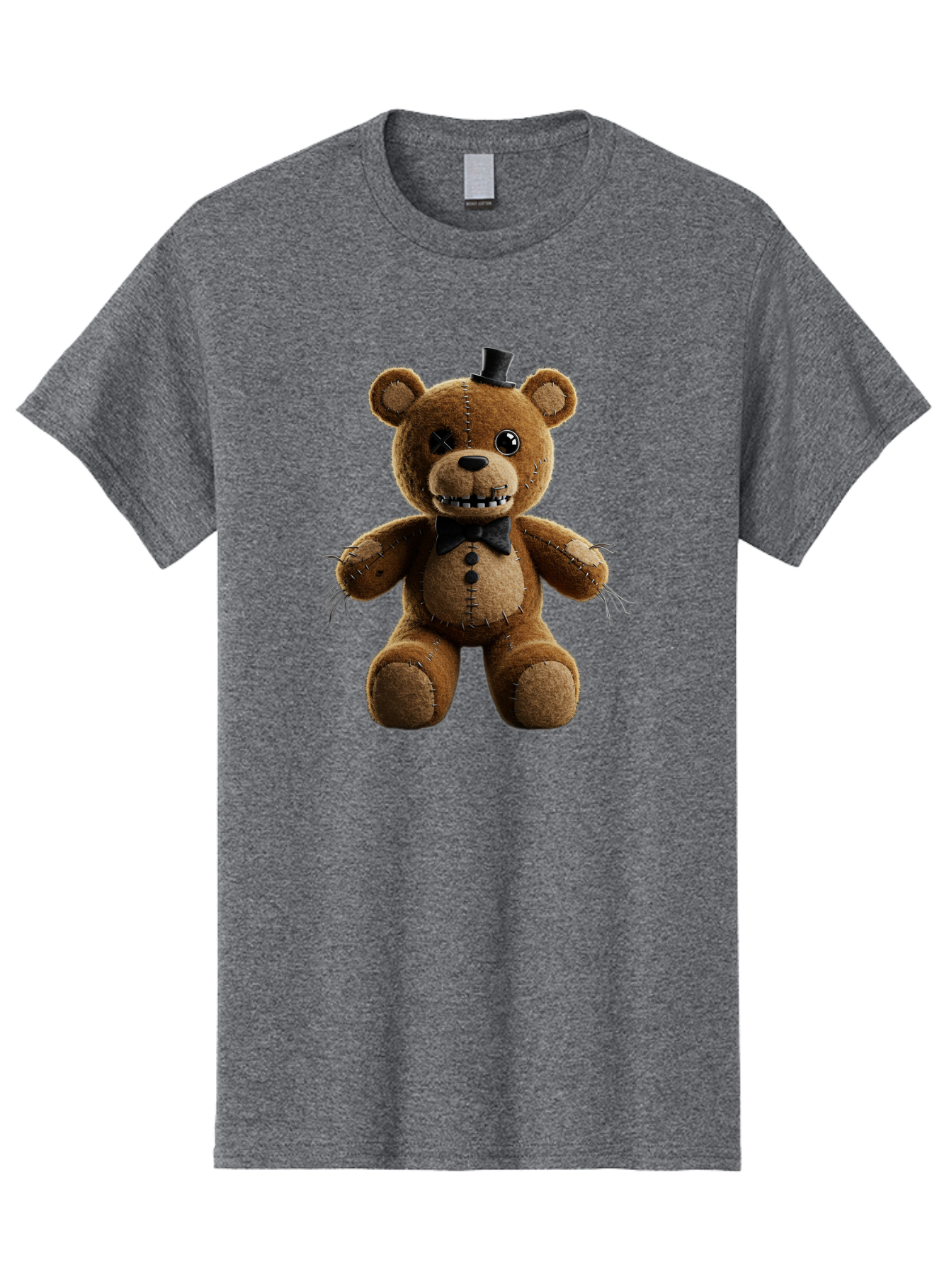 Five-Nights-At-Freddy-S-Teddy-Bear-1 Men'S Graphic Tee, 100% Cotton, Comfortable Casual Summer Wear, Machine Washable, Vintage Camera, Old Camera, Antique Camera, Black Camera, Classic Photography, Photography Equipment, Nostalgic Device, Baf812