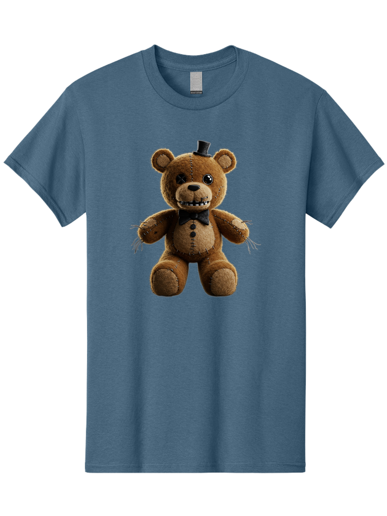 Five-Nights-At-Freddy-S-Teddy-Bear-1 Men'S Graphic Tee, 100% Cotton, Comfortable Casual Summer Wear, Machine Washable, Vintage Camera, Old Camera, Antique Camera, Black Camera, Classic Photography, Photography Equipment, Nostalgic Device, Baf812