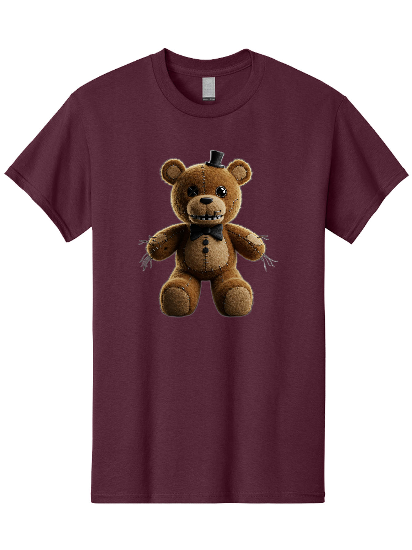 Five-Nights-At-Freddy-S-Teddy-Bear-1 Men'S Graphic Tee, 100% Cotton, Comfortable Casual Summer Wear, Machine Washable, Vintage Camera, Old Camera, Antique Camera, Black Camera, Classic Photography, Photography Equipment, Nostalgic Device, Baf812