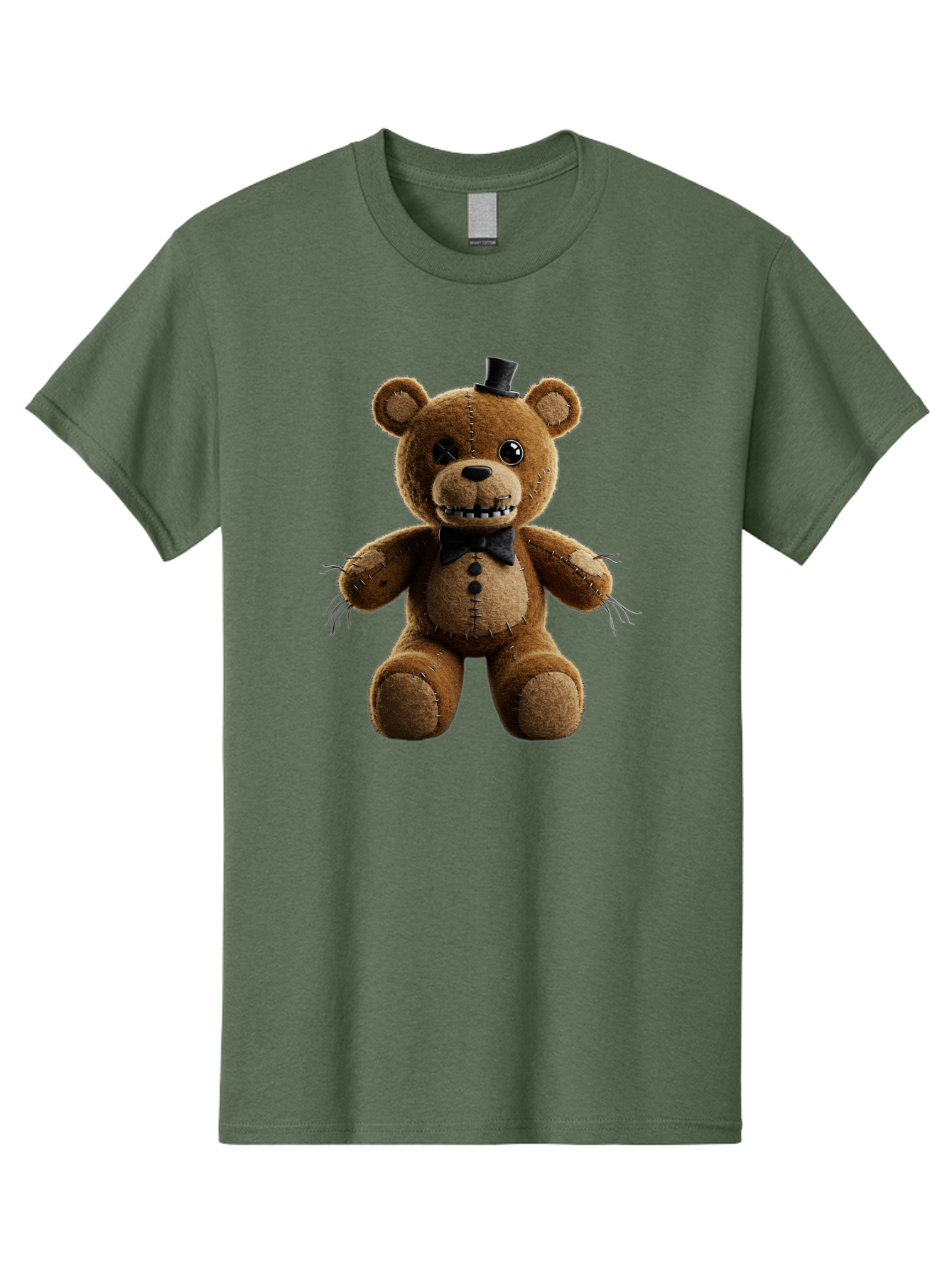Five-Nights-At-Freddy-S-Teddy-Bear-1 Men'S Graphic Tee, 100% Cotton, Comfortable Casual Summer Wear, Machine Washable, Vintage Camera, Old Camera, Antique Camera, Black Camera, Classic Photography, Photography Equipment, Nostalgic Device, Baf812