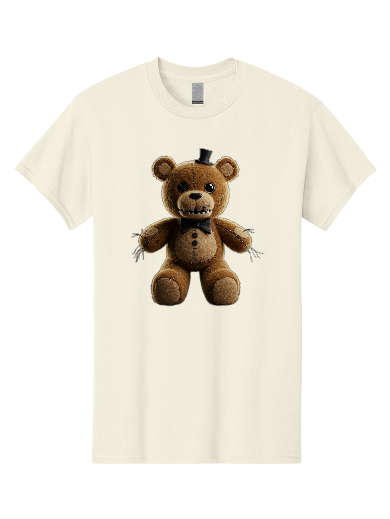 Five-Nights-At-Freddy-S-Teddy-Bear-1 Men'S Graphic Tee, 100% Cotton, Comfortable Casual Summer Wear, Machine Washable, Vintage Camera, Old Camera, Antique Camera, Black Camera, Classic Photography, Photography Equipment, Nostalgic Device, Baf812