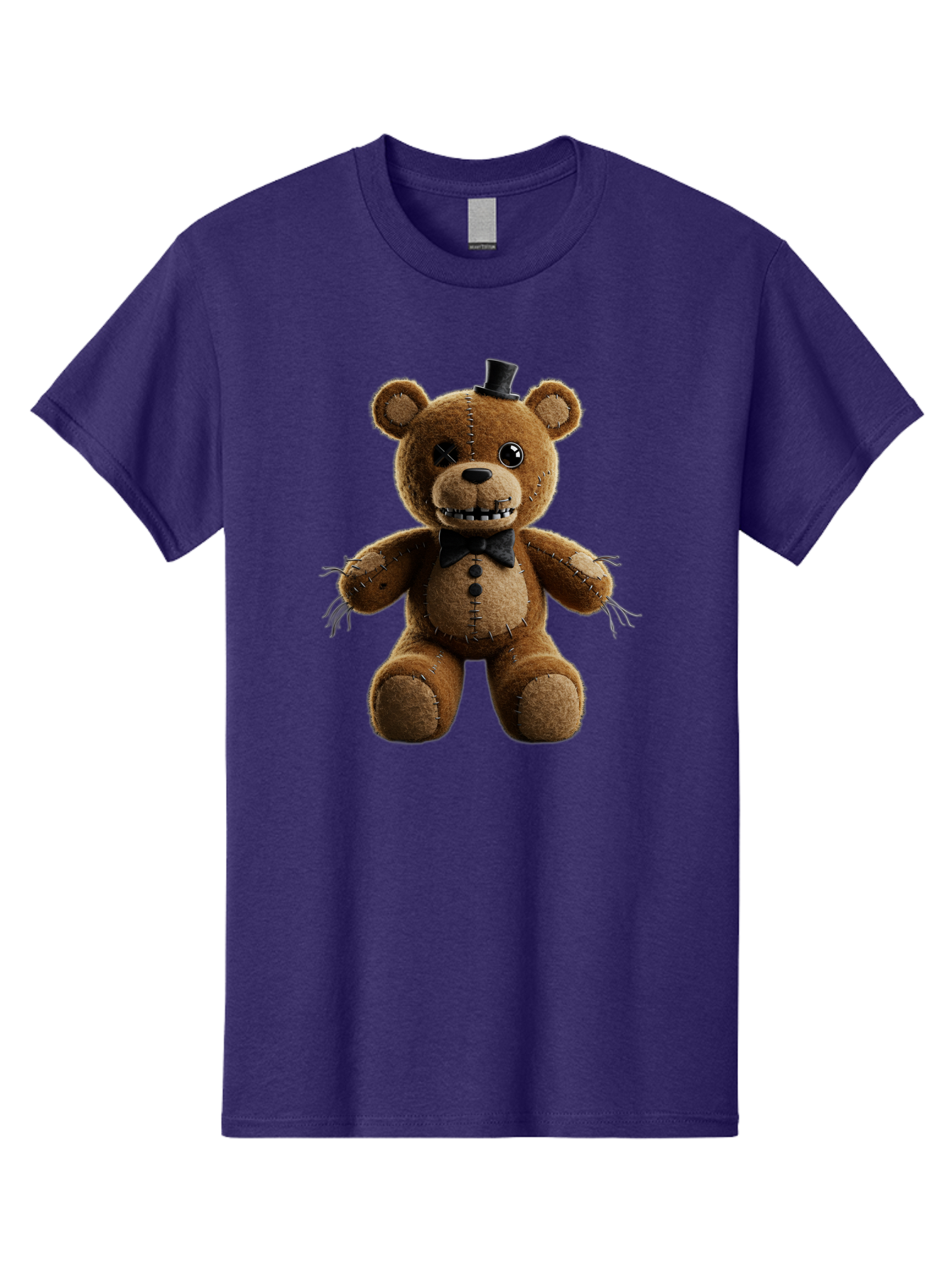 Five-Nights-At-Freddy-S-Teddy-Bear-1 Men'S Graphic Tee, 100% Cotton, Comfortable Casual Summer Wear, Machine Washable, Vintage Camera, Old Camera, Antique Camera, Black Camera, Classic Photography, Photography Equipment, Nostalgic Device, Baf812