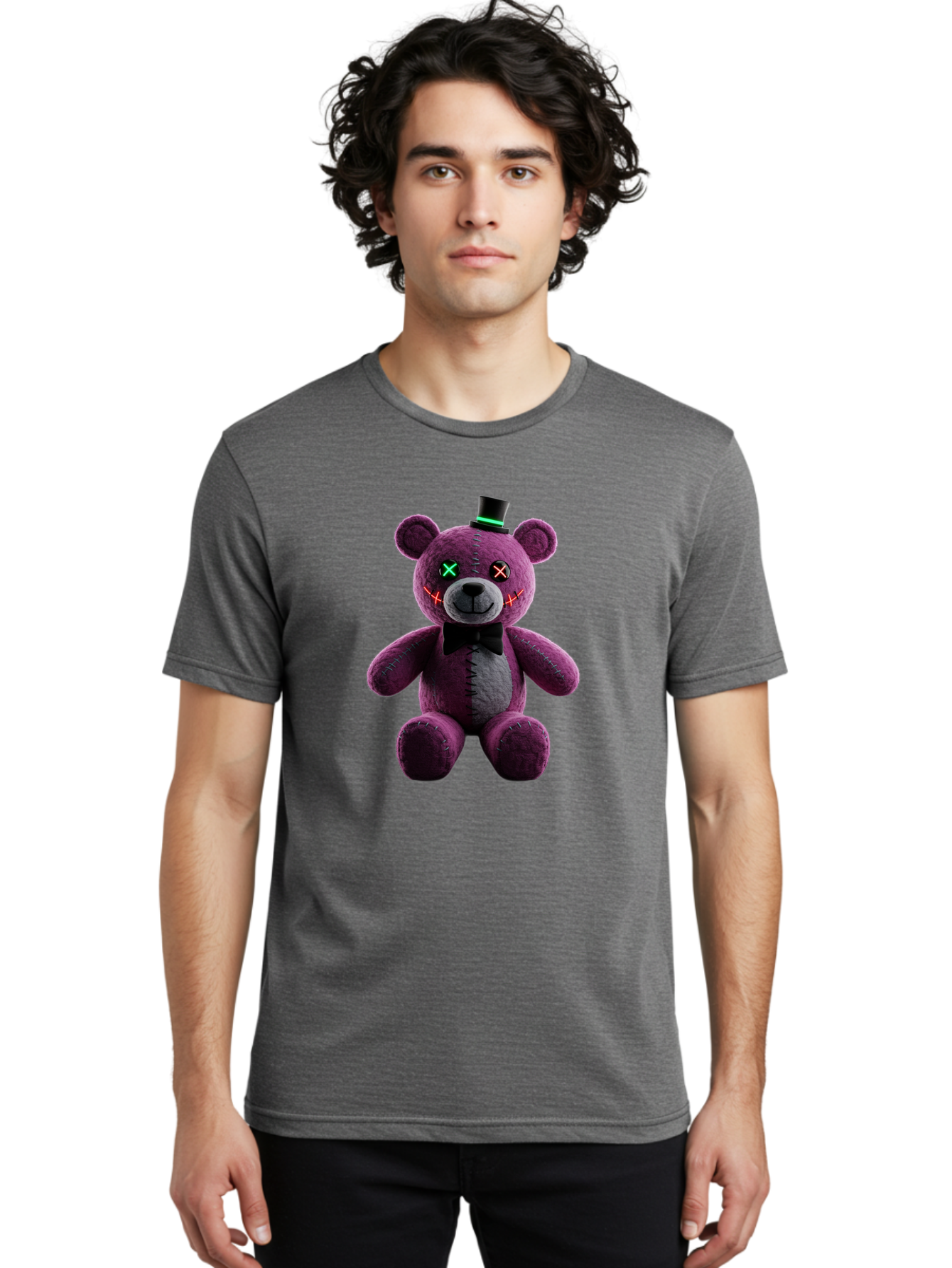 Five-Nights-At-Freddy-S-Teddy-Bear Men'S Graphic Tee, 100% Cotton, Comfortable Casual Summer Wear, Machine Washable, Vintage Camera, Old Camera, Antique Camera, Black Camera, Classic Photography, Photography Equipment, Nostalgic Device, Baf813