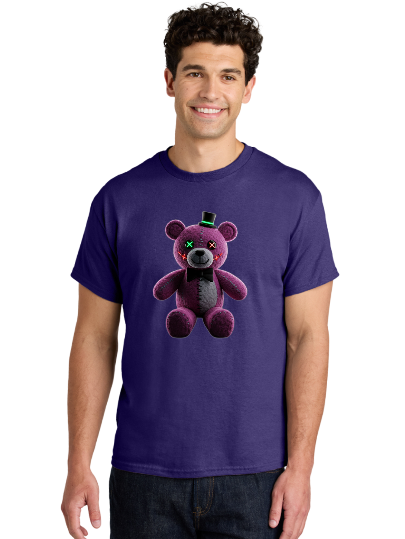 Five-Nights-At-Freddy-S-Teddy-Bear Men'S Graphic Tee, 100% Cotton, Comfortable Casual Summer Wear, Machine Washable, Vintage Camera, Old Camera, Antique Camera, Black Camera, Classic Photography, Photography Equipment, Nostalgic Device, Baf813