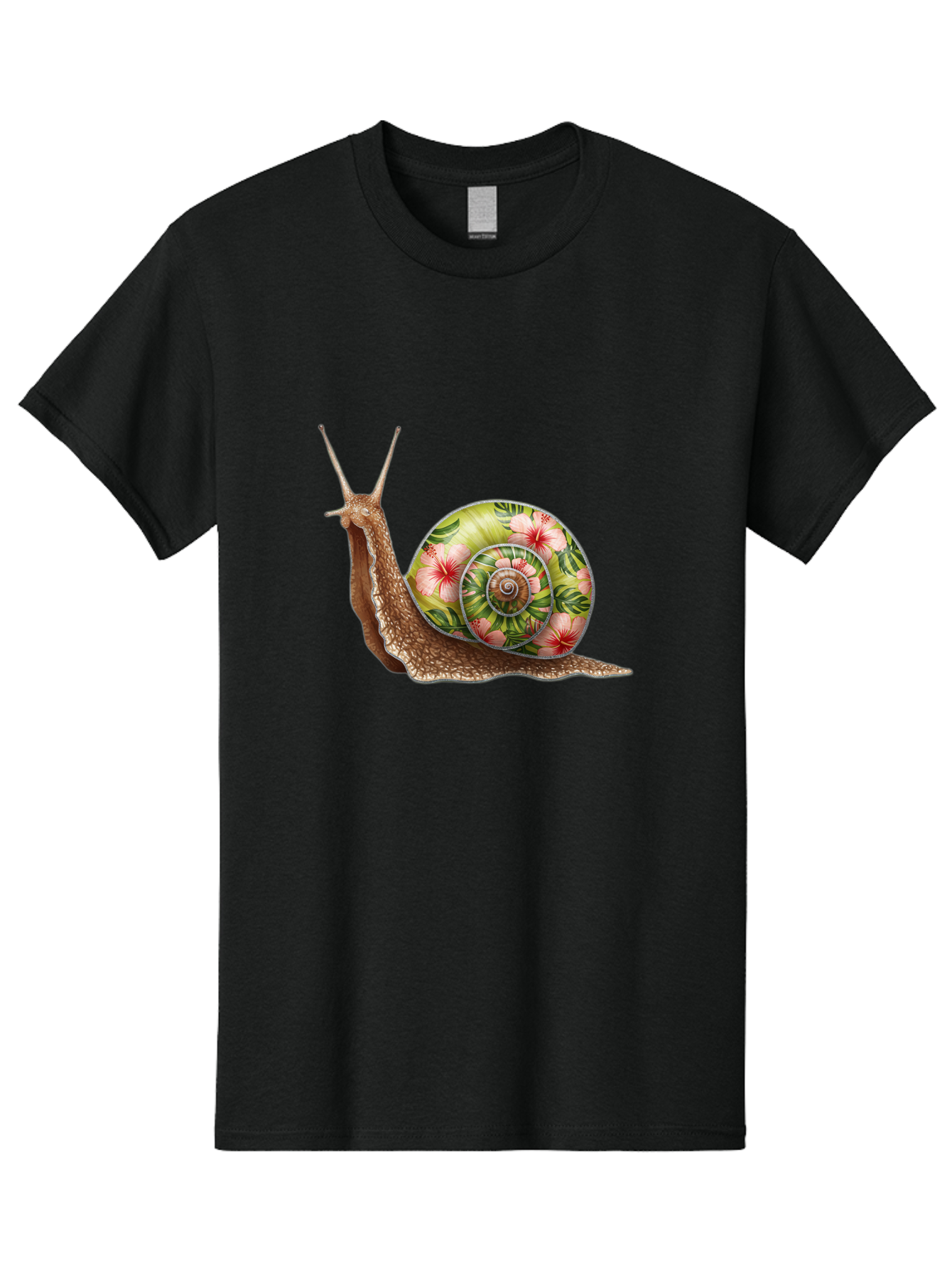 Floral-Snail Men'S Graphic Tee, 100% Cotton, Comfortable Casual Summer Wear, Machine Washable, Vintage Camera, Old Camera, Antique Camera, Black Camera, Classic Photography, Photography Equipment, Nostalgic Device, Film Camera, Camera Art Baf817